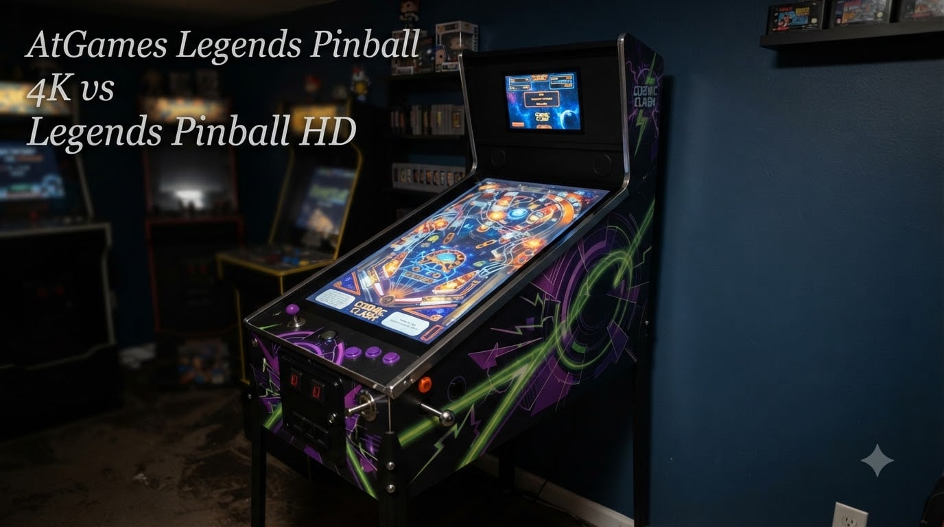 AtGames Legends Pinball 4K vs Legends Pinball HD