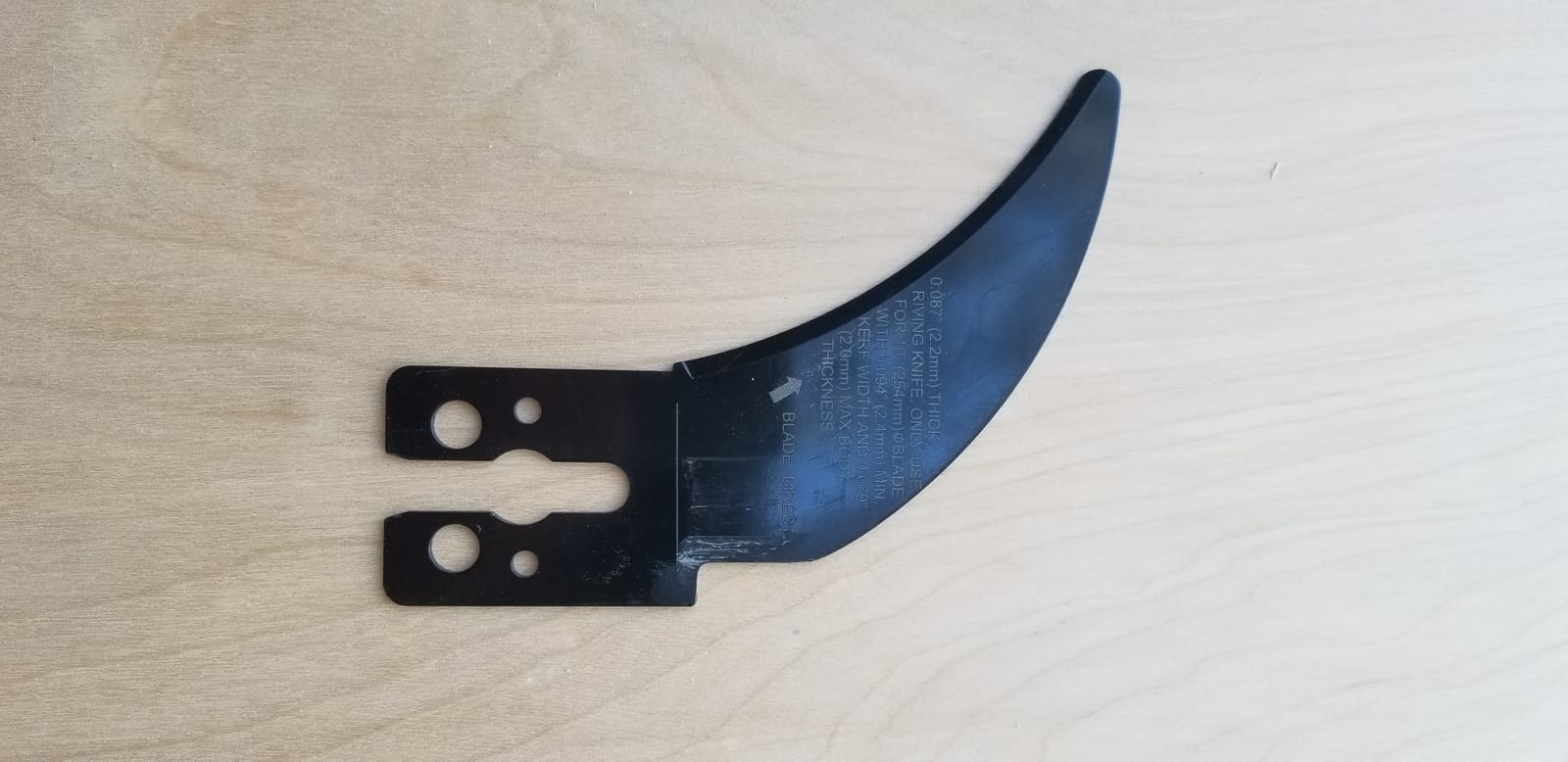 Leecraft DW-2 Zero-Clearance Table Saw Insert for DeWalt Model DW744 and DW746 customer photo 2