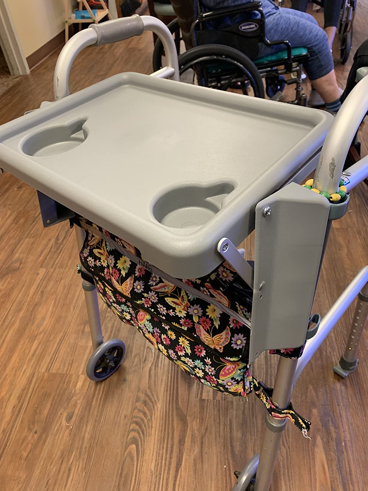 Drive Medical 10125 Walker Tray with Cup Holders, Gray customer photo 1