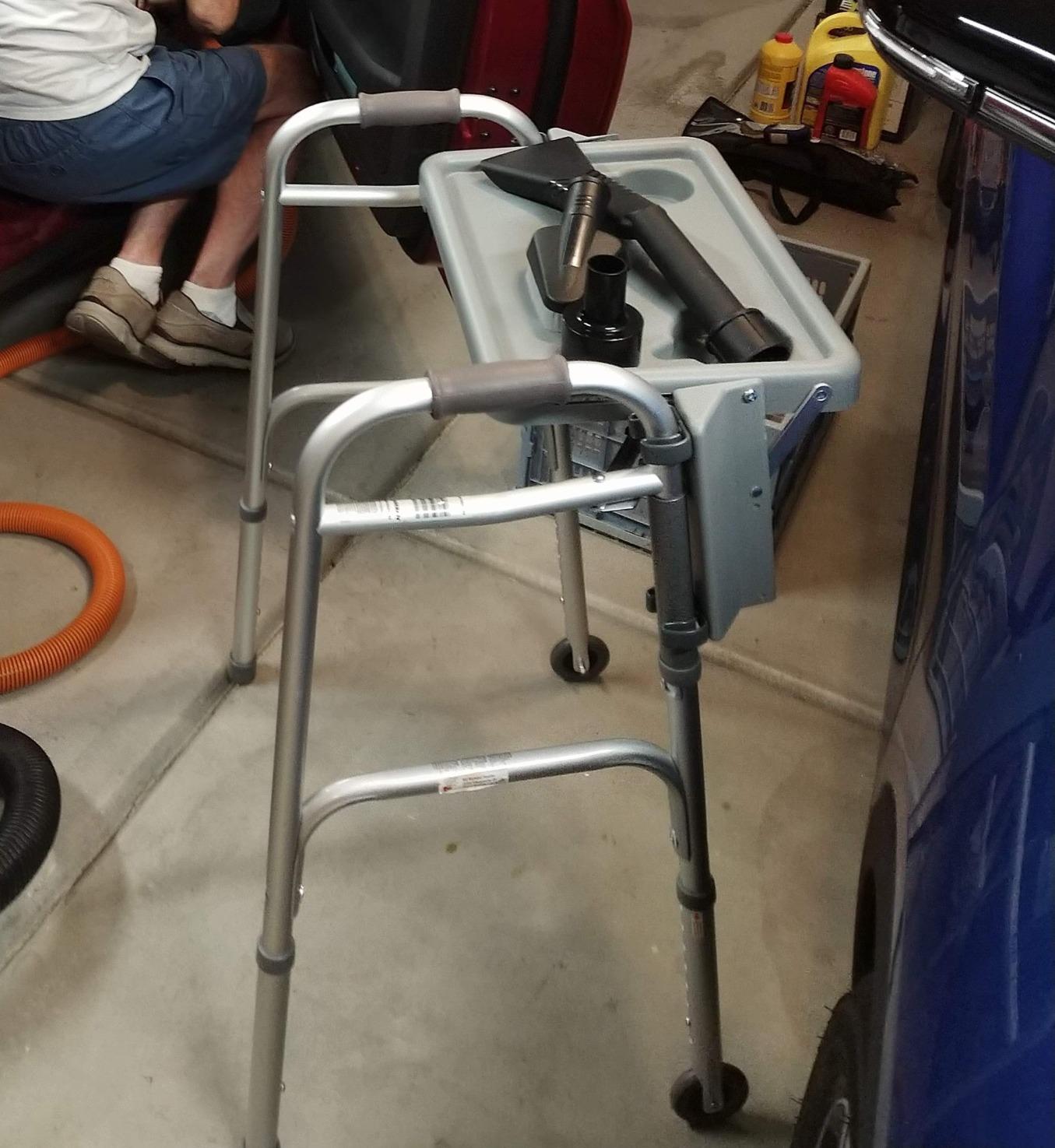 Drive Medical 10125 Walker Tray with Cup Holders, Gray customer photo 2