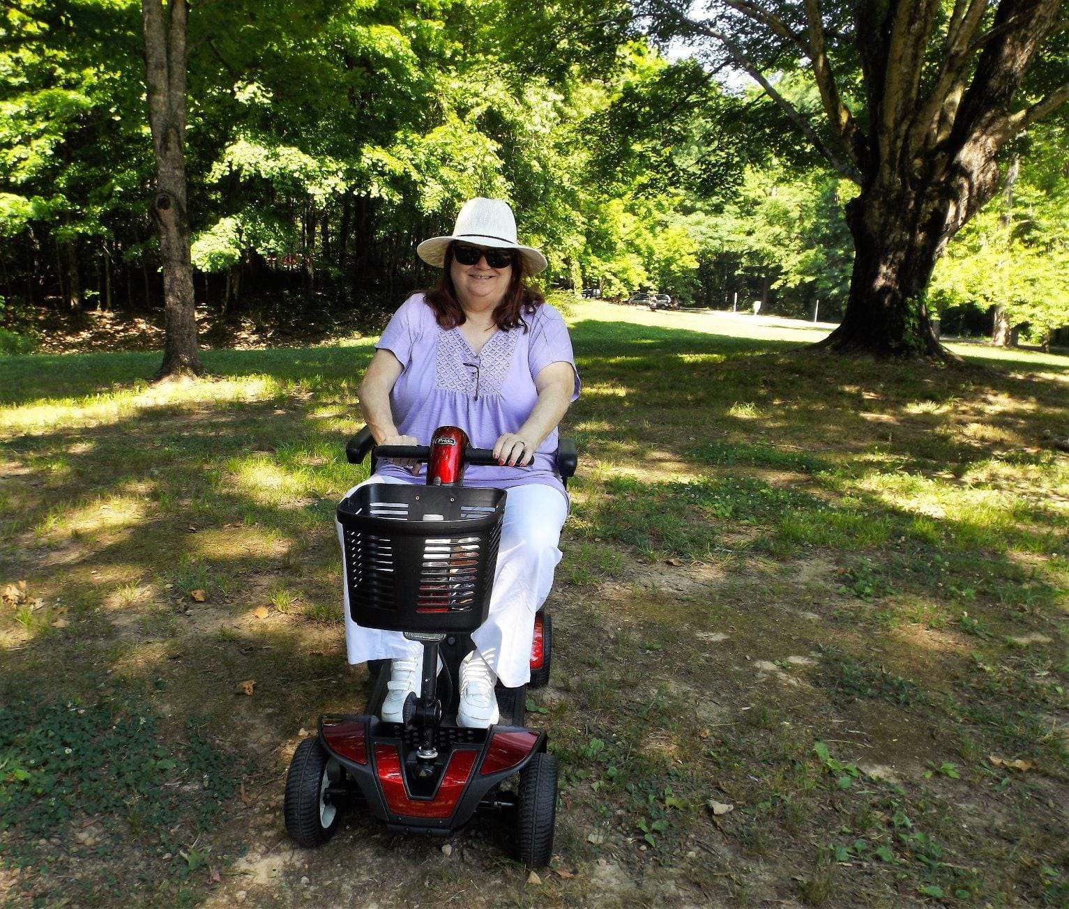 Pride Mobility S74 Go-Go Sport 4-Wheel Electric Mobility Scooter for Adults with Free Challenger Mobility Accessory customer photo 1
