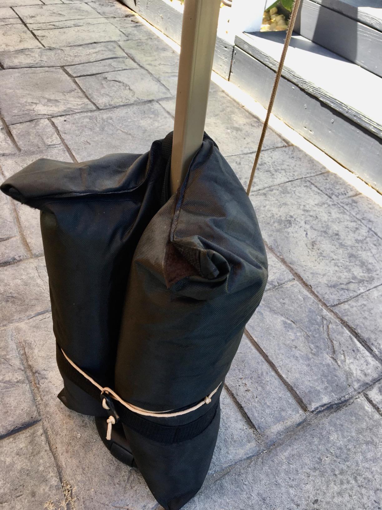 ABCCANOPY Canopy Weights 120 LBS Tent Sand Bags,4-Pack Black(No Sand) customer photo 2