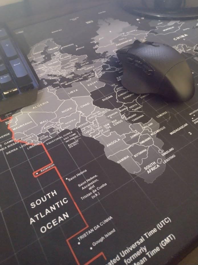 XXL Professional Large Mouse Pad & Computer Game Mouse Mat (35.4x15.7x0.12IN, 90x40 Black) customer photo 2