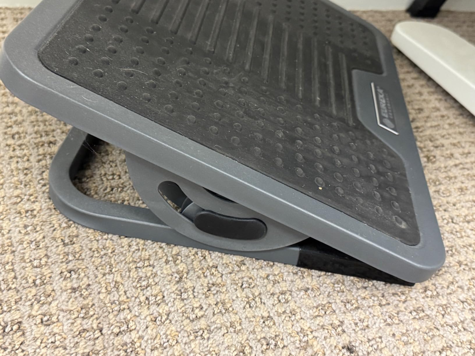 EUREKA ERGONOMIC Tilt Adjustable Footrest, Foot Rest for Under Desk at Work with Massage Surface, Office Foot Rest Under Desk with 20 Degree Tilt No Locking, Metal Frame customer photo 2