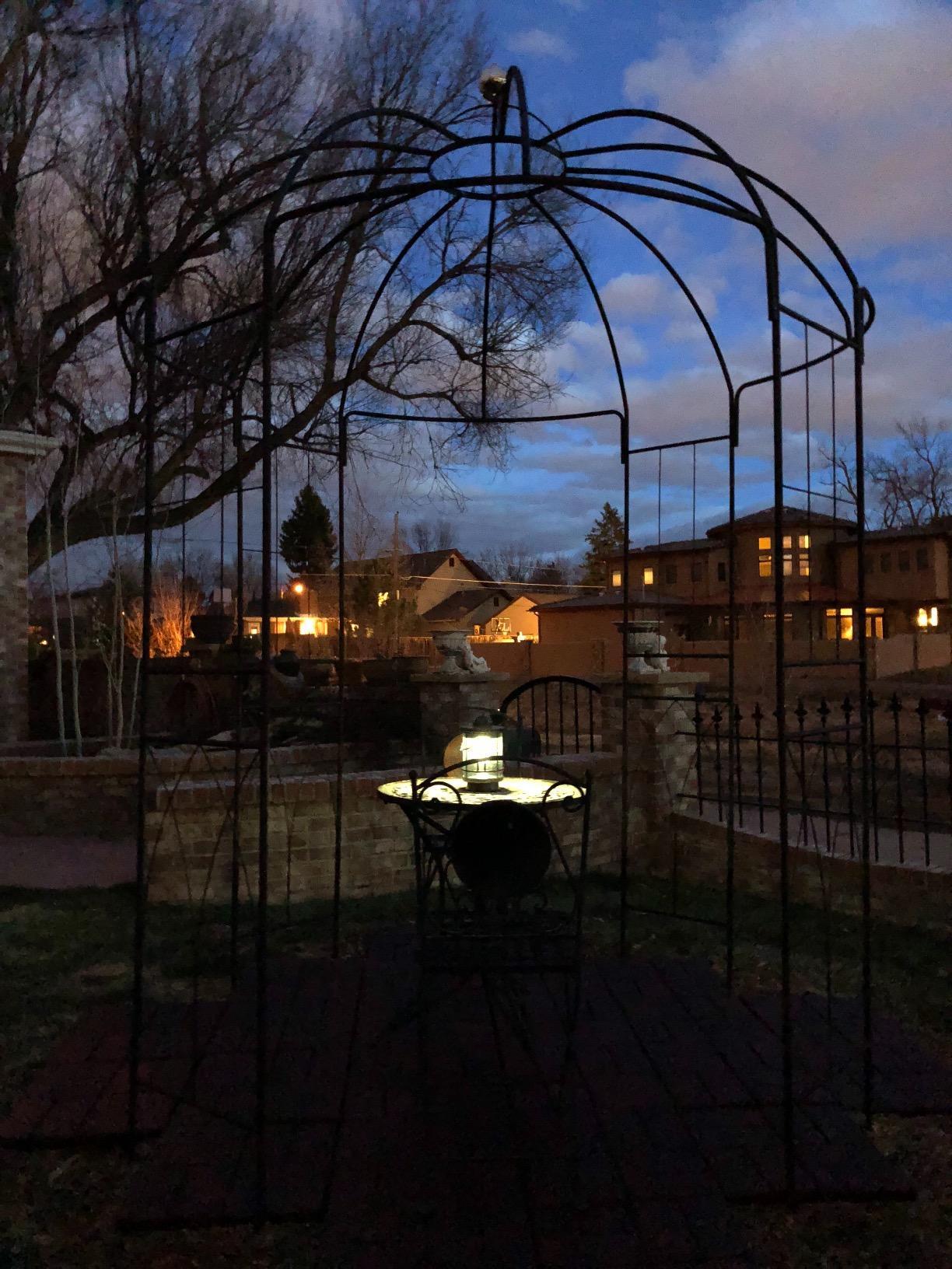 OUTOUR 106''H French Style Birdcage Shape Heavy Duty Gazebo Arbor Arbour customer photo 2