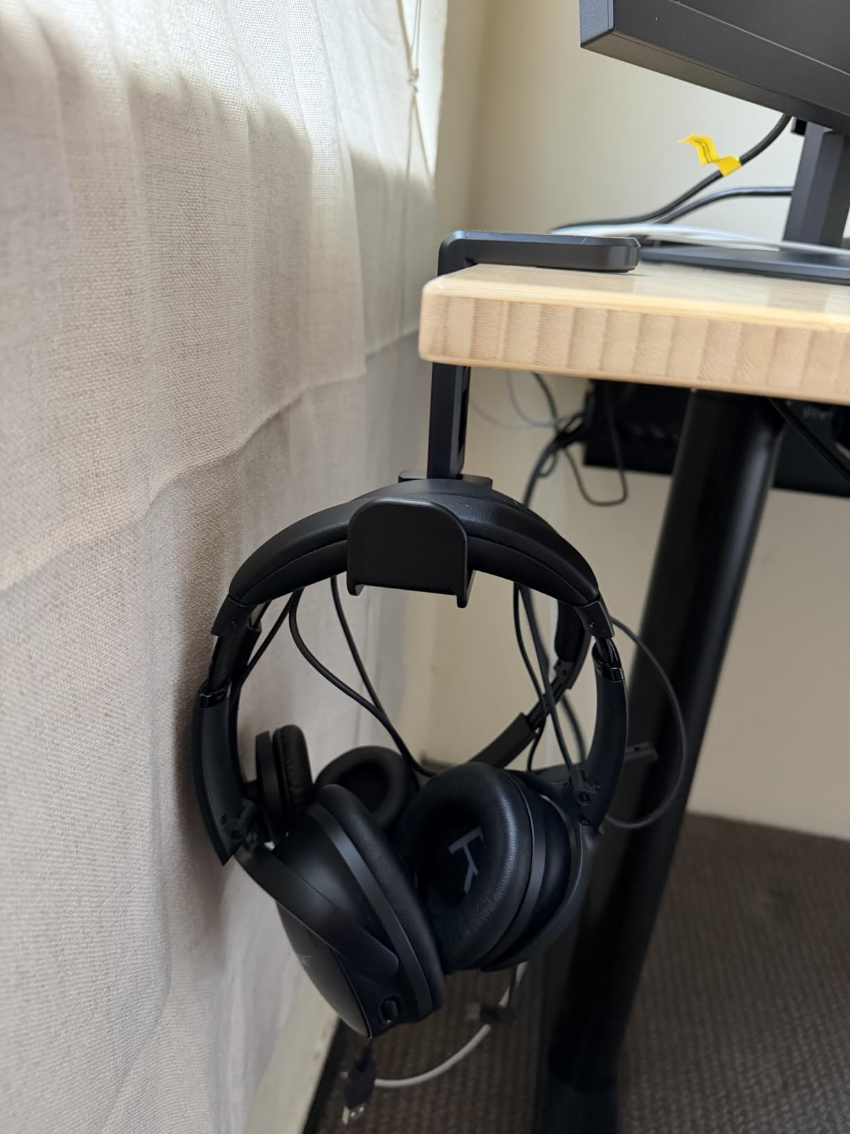 EURPMASK Rotating Headphone Stand,Adjustable Clamp-on Headset Holder Hanger customer photo 2