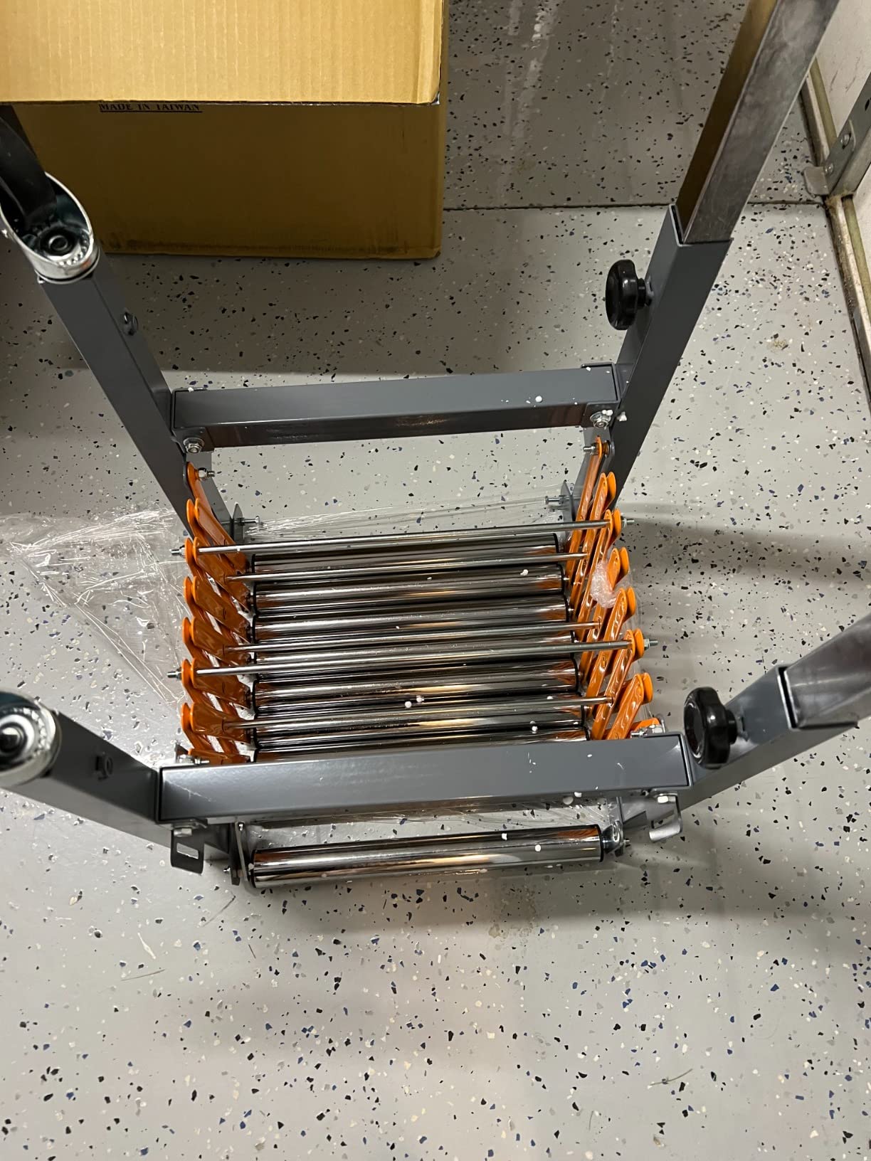 BORA Adjustable Conveyor Roller Stand for Table Saw Outfeed Extension customer photo 2