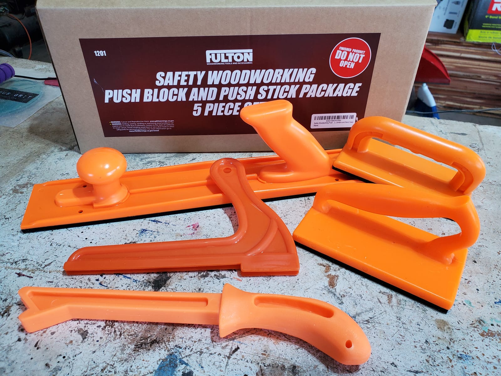 Safety Woodworking Push Block and Push Stick Package 5 Piece Set In Safety customer photo 1