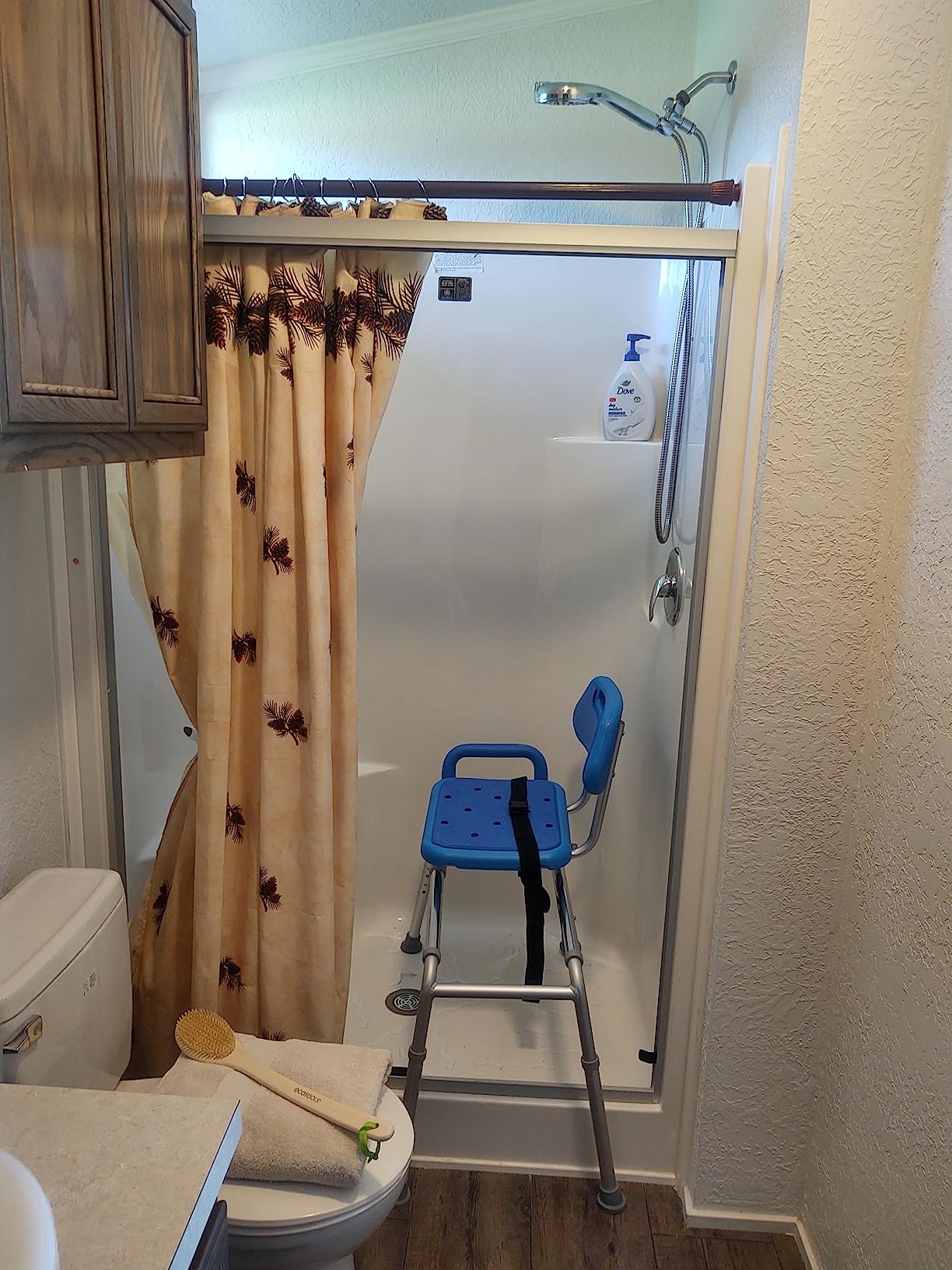 Platinum Health Gateway Premium Sliding Shower Chair Bath Transfer Bench with Swivel Padded Bath Tub Seat for Tubs and Shower, for Handicap & Seniors Mobility & Daily Living, Gray customer photo 1