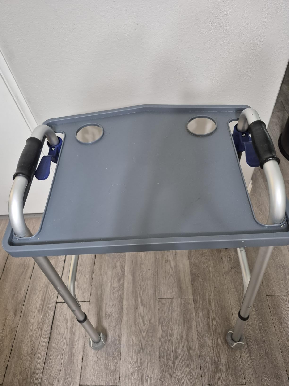 Bluestone Walker Tray- Upright with Holders-Universal Table Fits Most Standard Folding Walkers-Home Mobility Medical Equipment Accessories, 1 Count (Pack of 1) customer photo 2