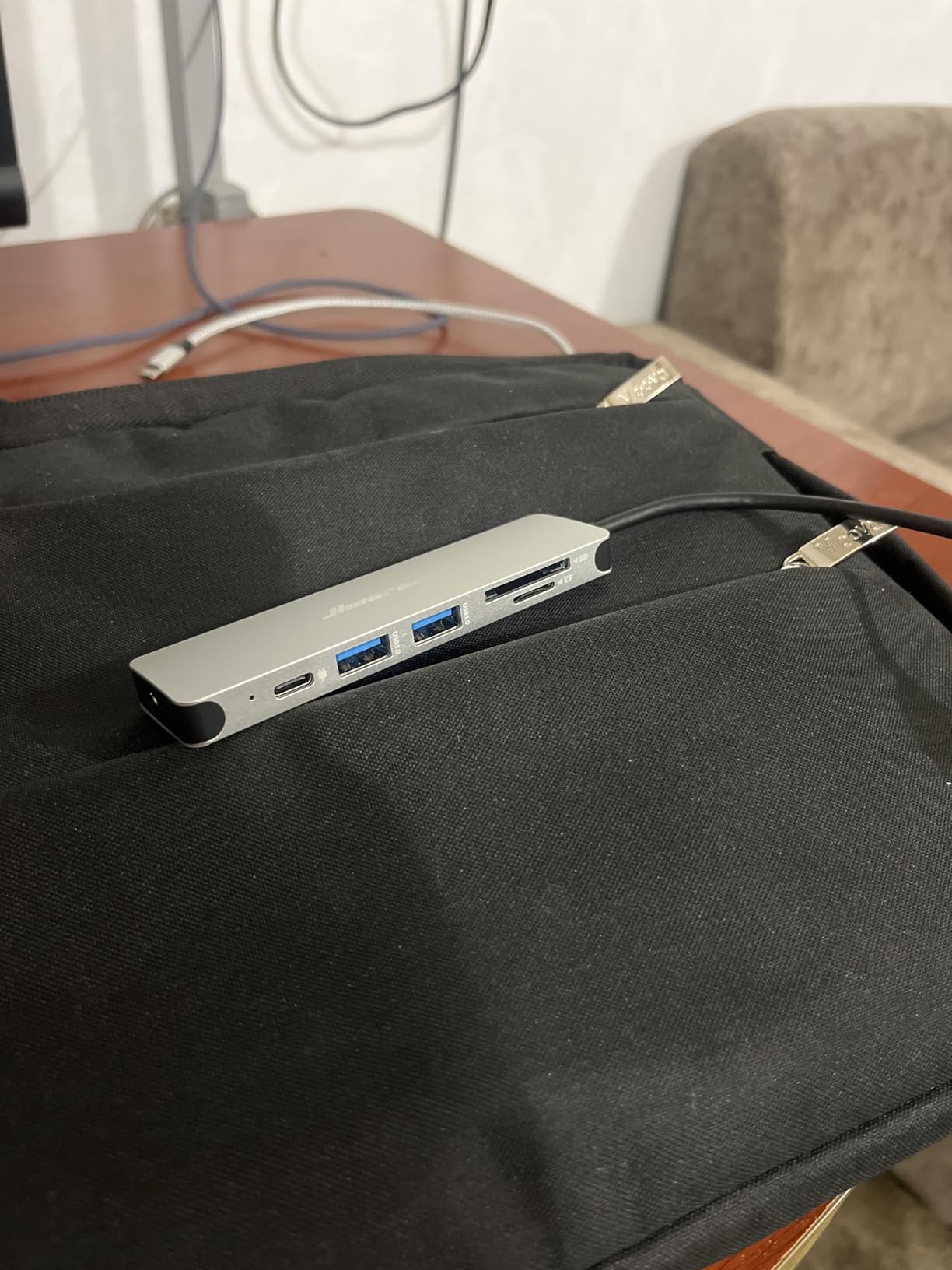 Hiearcool 7-in-1 USB C Hub, USB C Dongle Compatible for MacBook, Space Gray customer photo 2