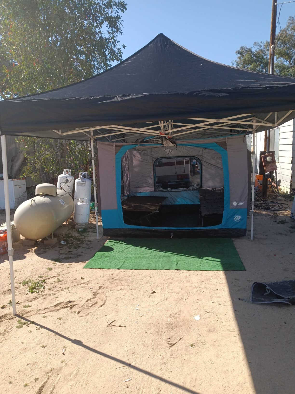 MASTERCANOPY 10x10 Heavy Duty Pop Up Canopy Tent with Roller Bag(Black) customer photo 2