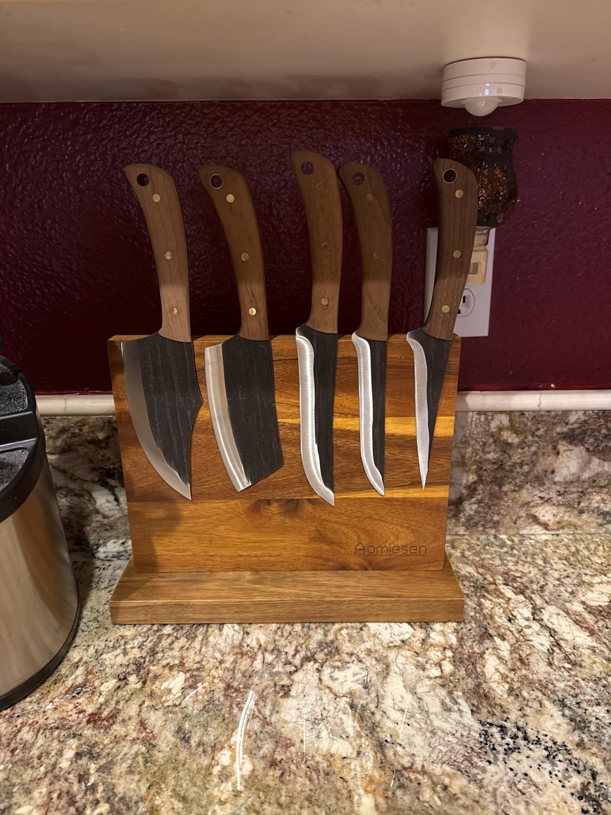 Home Kitchen Magnetic Knife Block Holder Rack Magnetic Stands with Strong Enhanced Magnets Multifunctional Storage Knife Holder customer photo 1