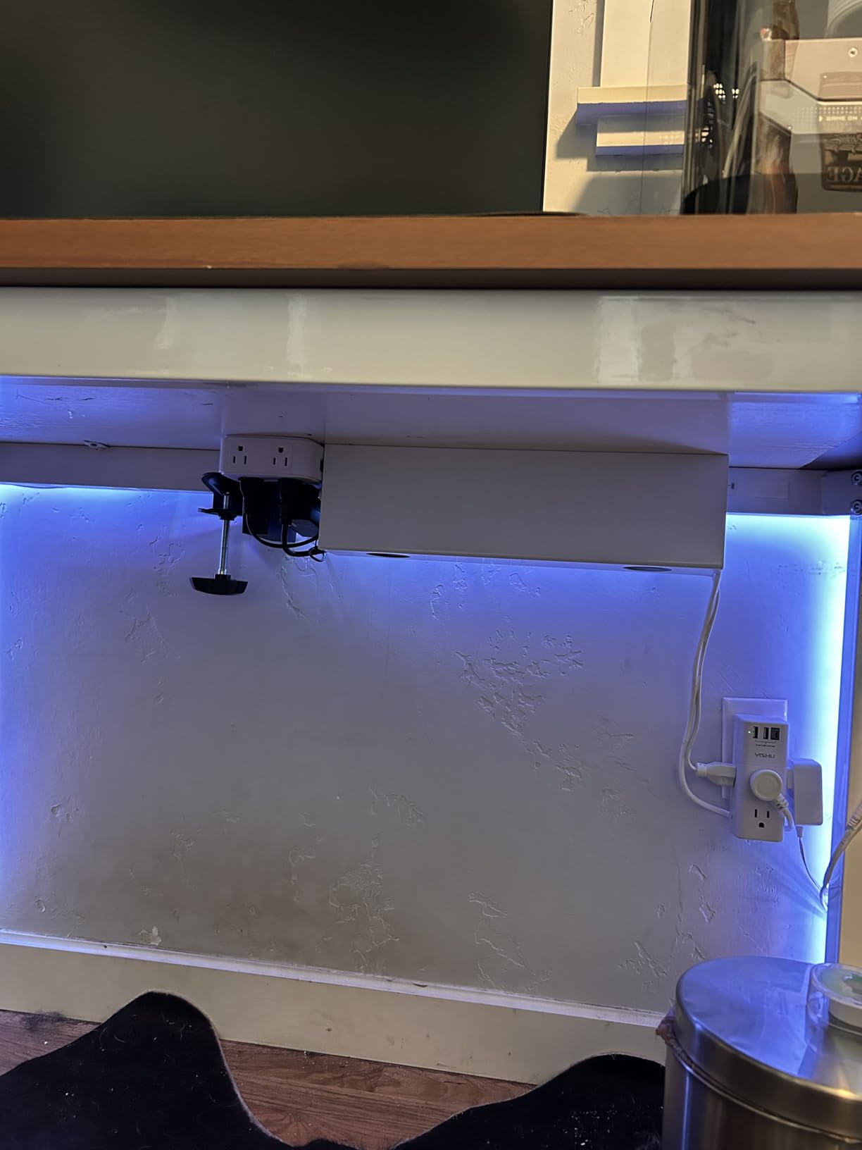 VIVO Black 17 in Under Desk Cable Management Tray, DESK-AC06-1C customer photo 1