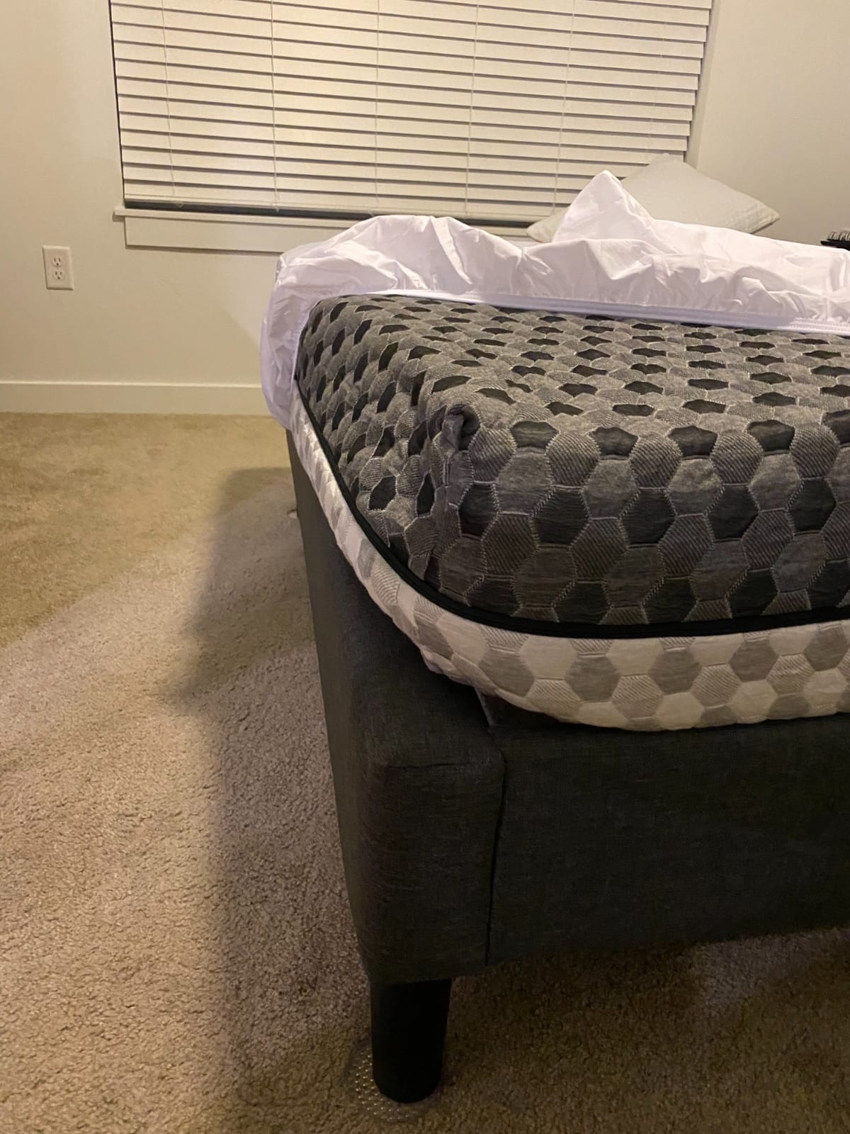 Layla 10” Copper Infused Memory Foam Mattress, Cooler and More Comfortable Sleeping, Flippable One Side Soft - Other Side Medium Firm, 2 Free Memory Foam Pillows (Cal King) 120 Night Trial Period. customer photo 1