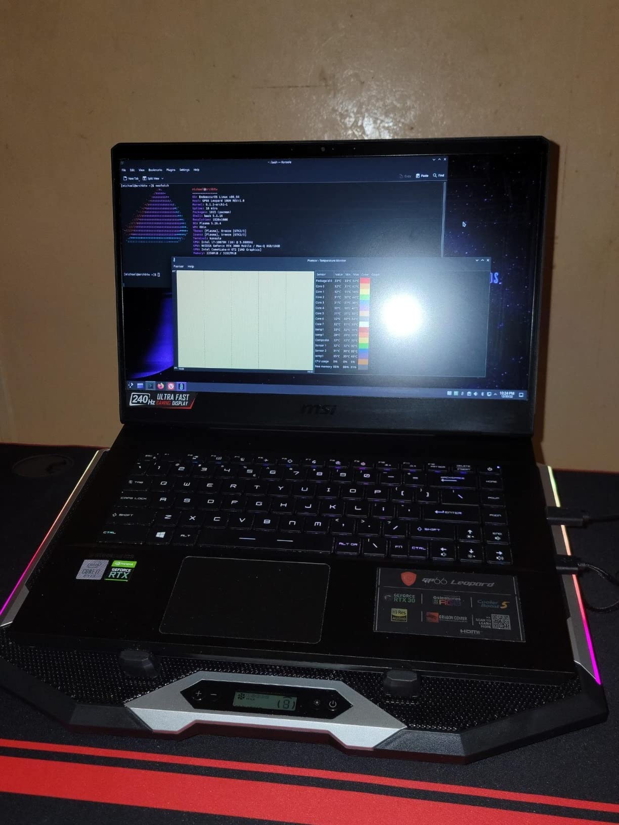TopMate C11 Laptop Cooling Pad RGB Gaming Notebook Cooler, Laptop Fan Stand customer photo 2