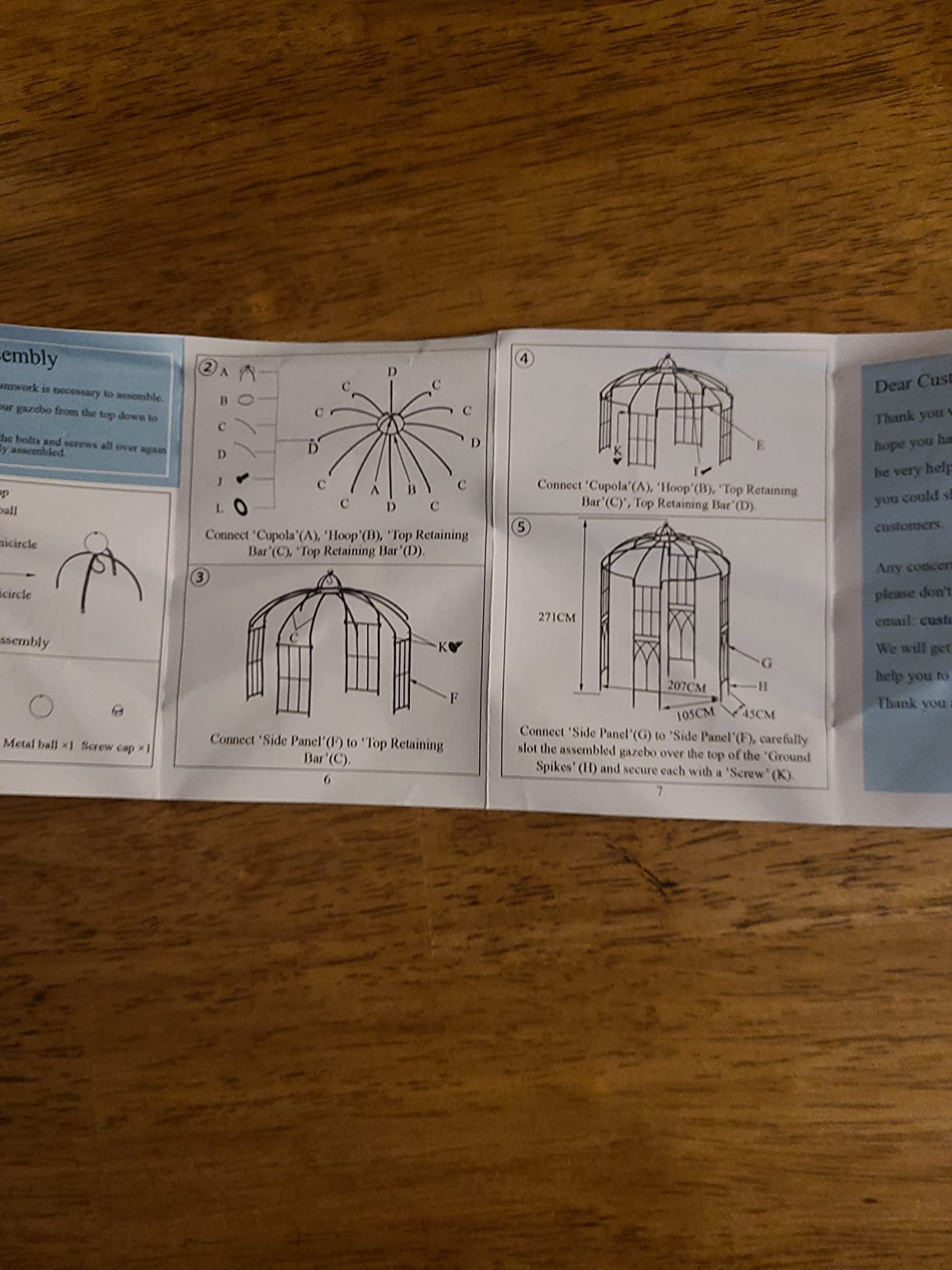 Garden Arches Arbors Birdcage Shape,9' High x 6.8' Wide,Metal Pergola Pavilion Gazebo Enduring Iron Trellis Plants Support Use for Outdoor Garden Arbor Climbing Plants Wedding Arches Ceremony customer photo 2