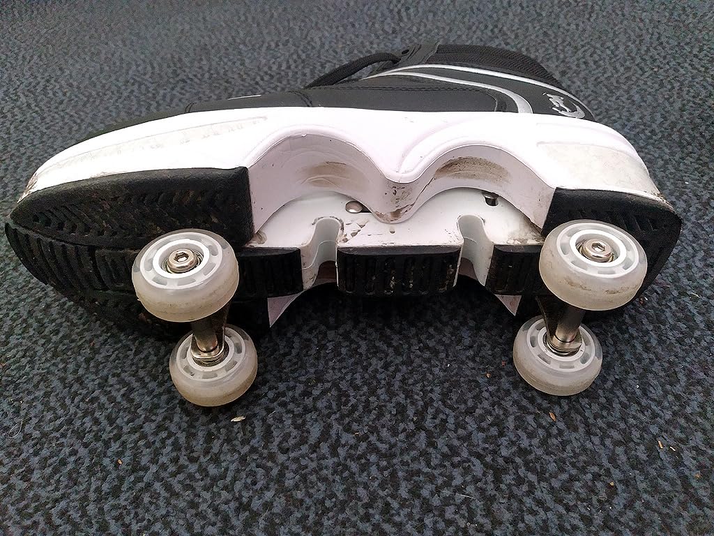 Double-Row Deform Wheel Automatic Walking Shoes Invisible Deformation Roller Skate 2 in 1 Removable Pulley Skates Skating Parkour customer photo 2