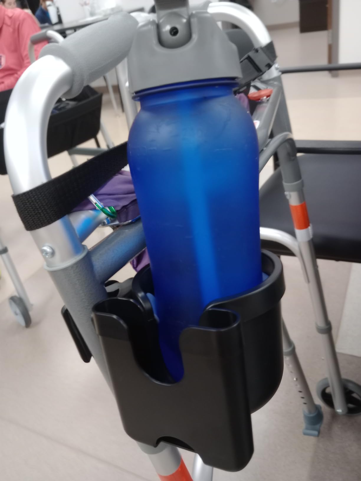 Cup Holder for Walker: Stroller Cup Holder Attachment with Phone Holder customer photo 1