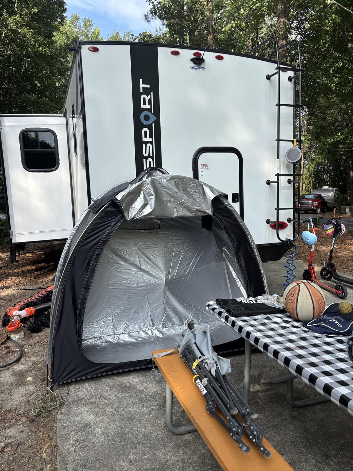 PROLEE Bike Storage Tent for 2-3 Bikes, 6.6 FT Waterproof Outdoor Bike Shed customer photo 2