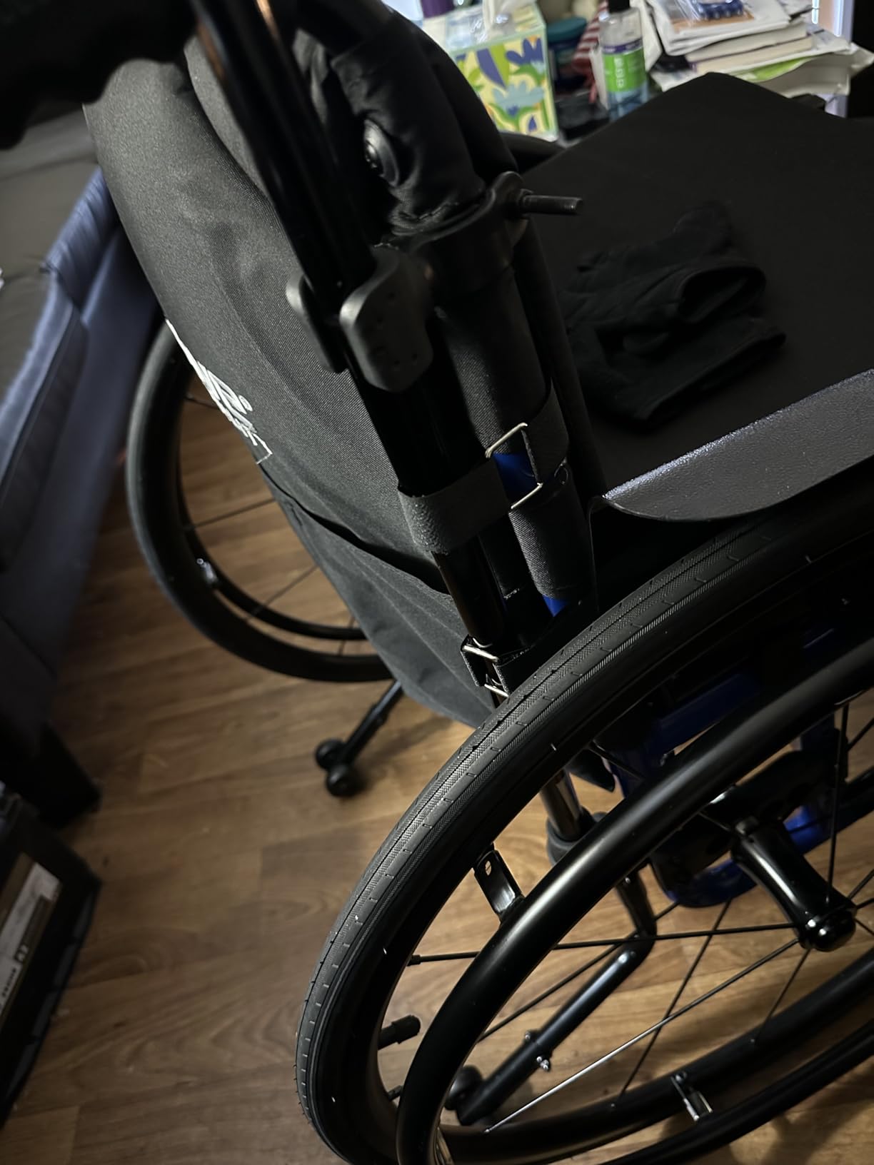Cane Holder for Walker, Universal Cane Clip for Wheelchair & Rollator, 2PK customer photo 1