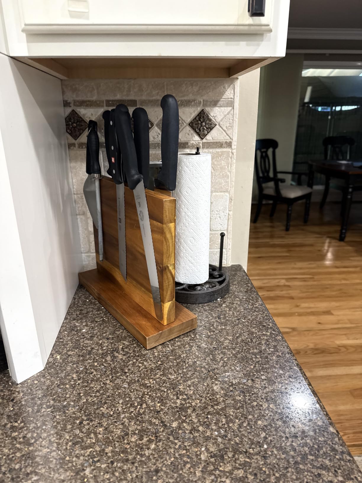 Magnetic Knife Block - Magnetic Knife Holder - Magnetic Knife Stand- Cutlery Display Stand and Storage Rack customer photo 1