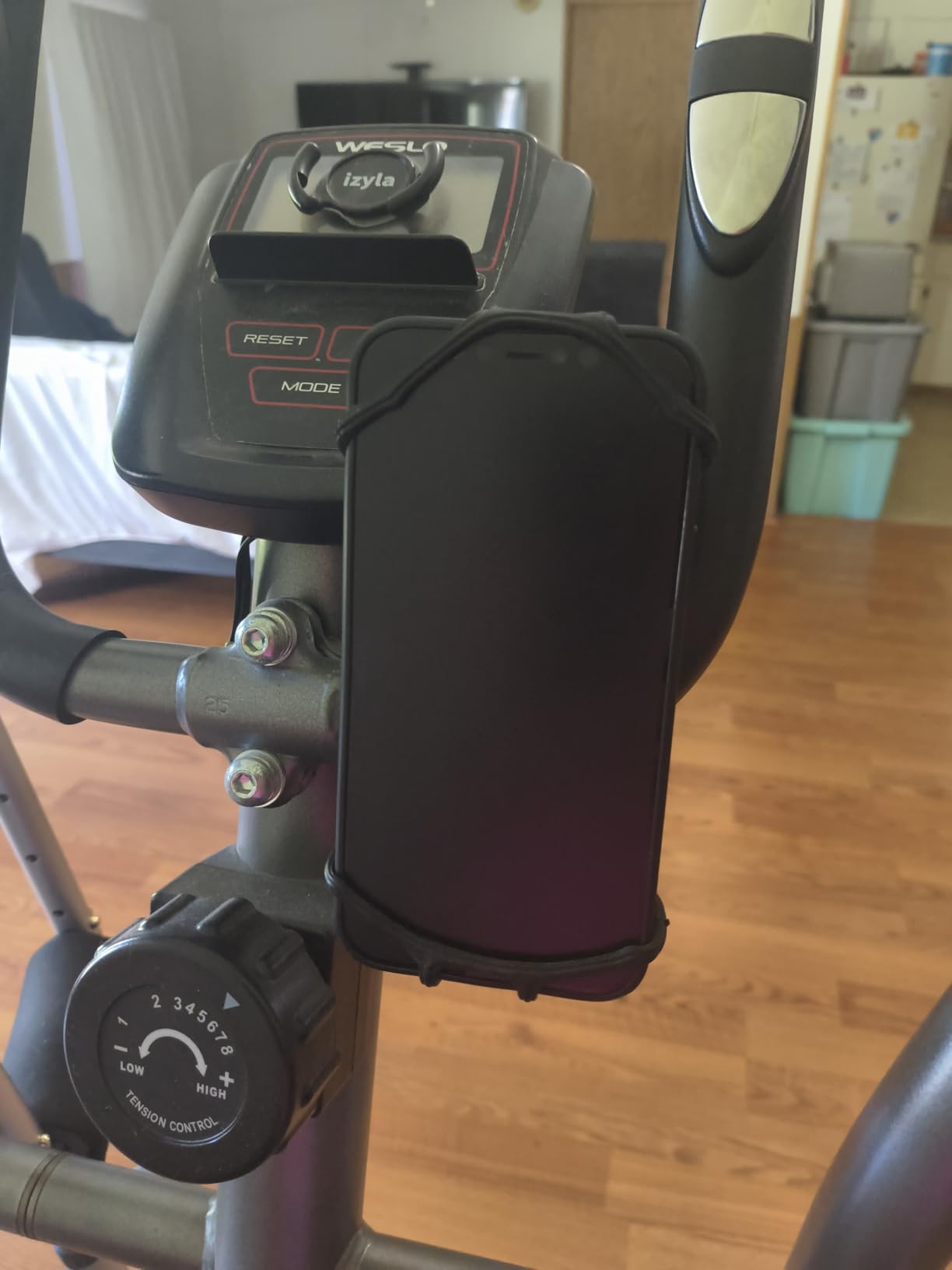 Kinizuxi 2 Pack Universal Bike Phone Mounts, 360 Rotation Silicone Holders for iPhone and Samsung, Compatible with 4.7-6.8 Inches Phones, Easy Installation customer photo 2