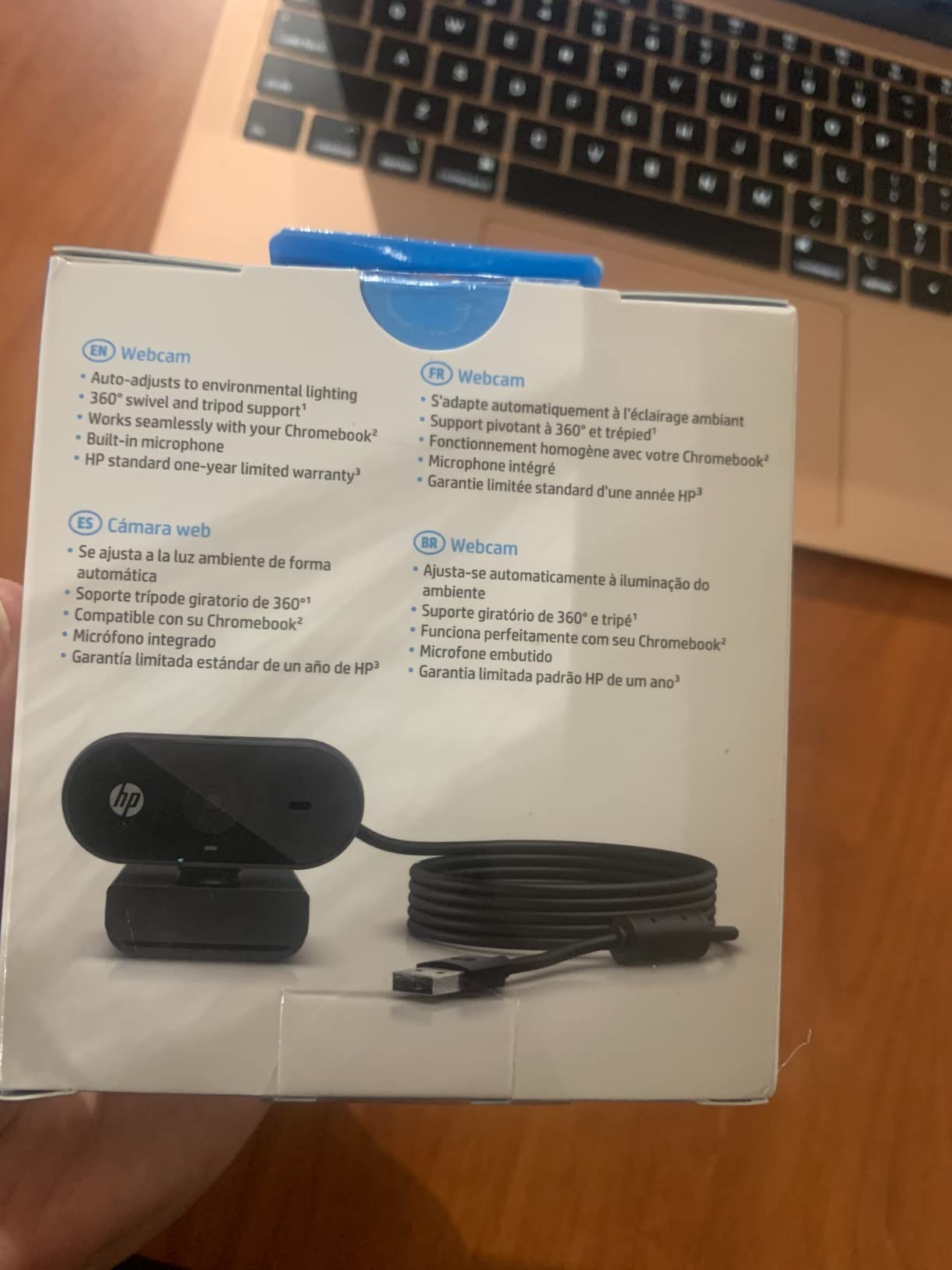 HP 320 FHD Webcam - USB-A Computer Camera with Mic & Privacy Cover - for Desktop, Laptop, & Chromebook - 1080p Resolution w/Wide FOV - Zoom & Teams Compatible - Clip Mount, Tripod Support, & Swivel customer photo 2