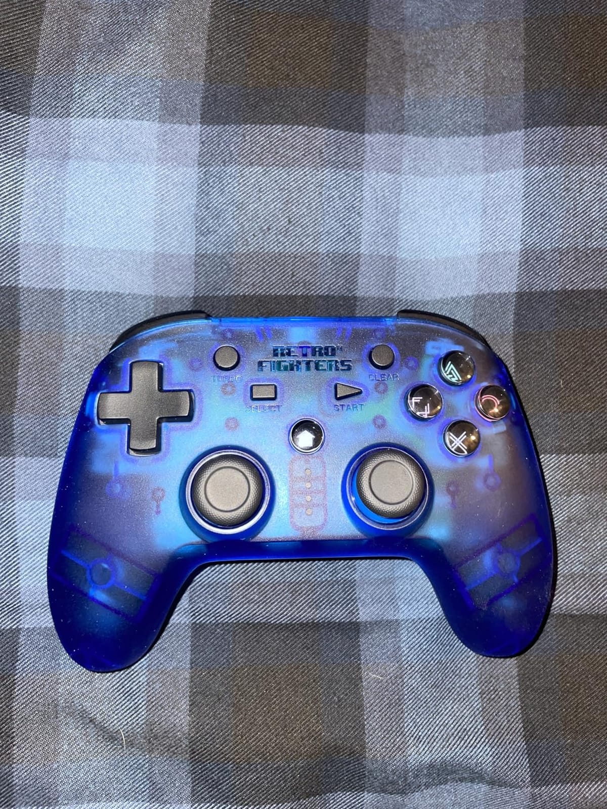 Retro Fighters Defender Next-Gen PS1 - PS2 - PS3 - PS Classic - Switch & PC Compatible Wireless Controller, Blue customer photo 1