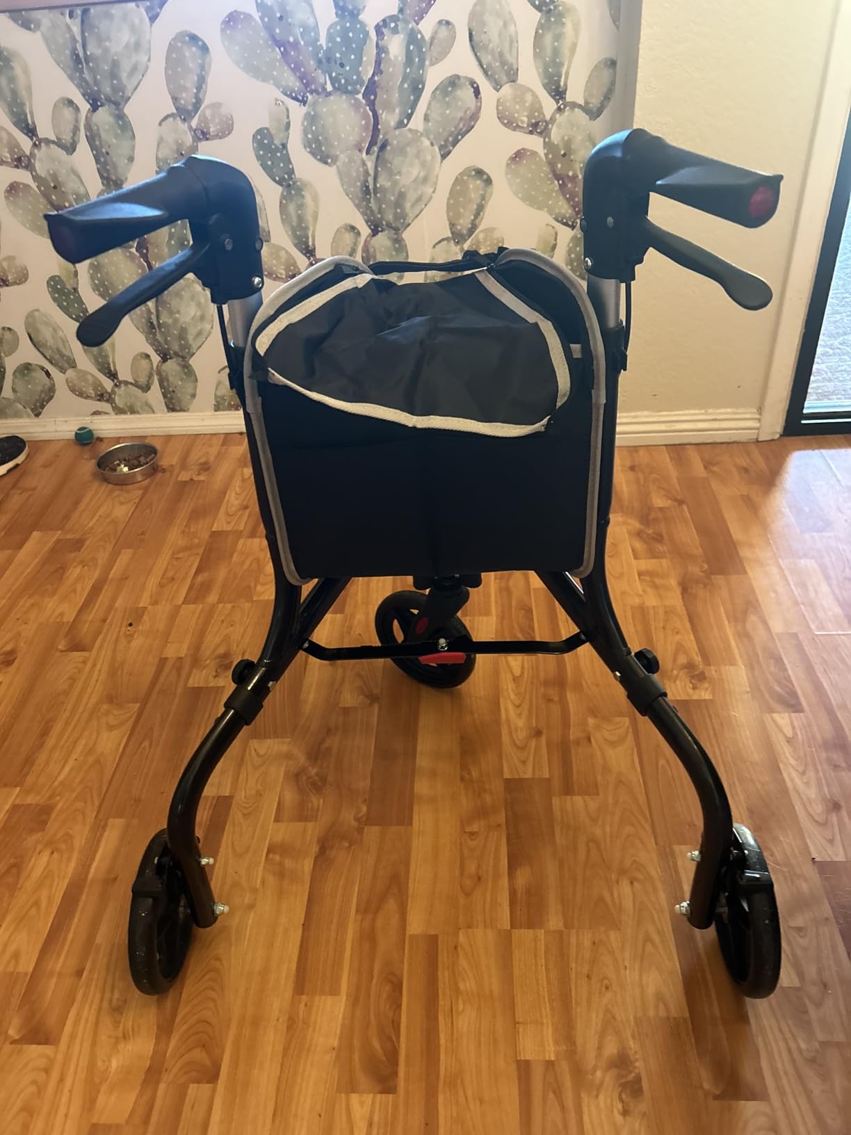 PLANETWALK Premium 3 Wheel Rollator Walker for Seniors – Ultra Lightweight Foldable Aluminum Mobility Aid with Height Adjustable Handle and 7.5 Inch Wheels, Brilliant Purple customer photo 1
