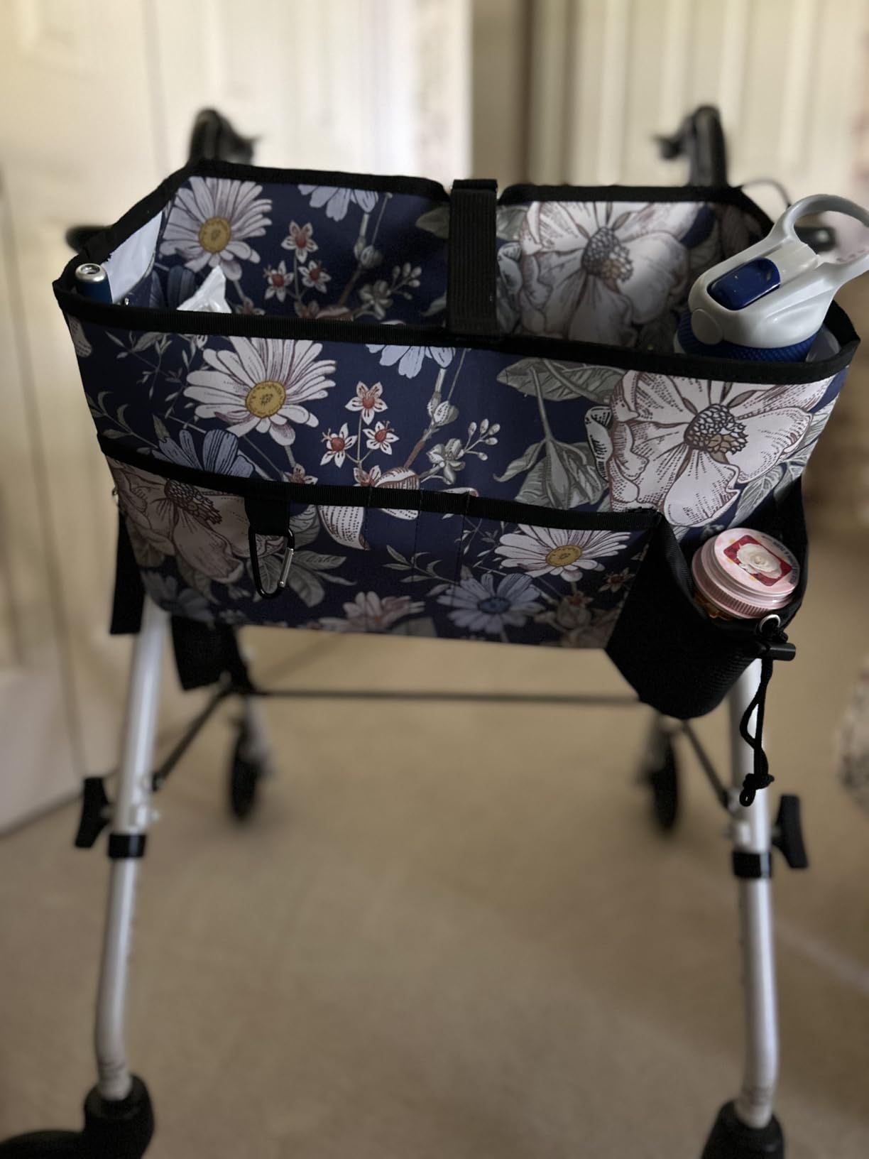Rhino Valley Walker Basket with Cup Holder, Foldable Walker Bag for Seniors customer photo 1