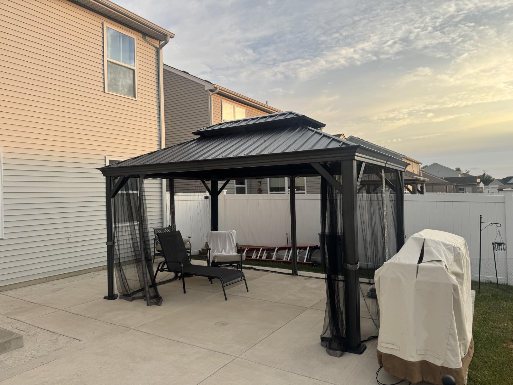 Kozyard Alexander 12' x 16' Hardtop Gazebo, Aluminum Frame customer photo 1