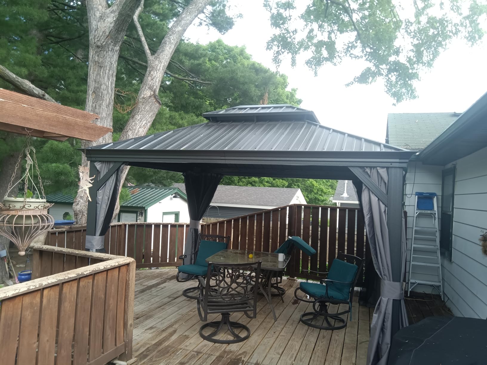 Kozyard Alexander 12' x 16' Hardtop Gazebo, Aluminum Frame customer photo 2