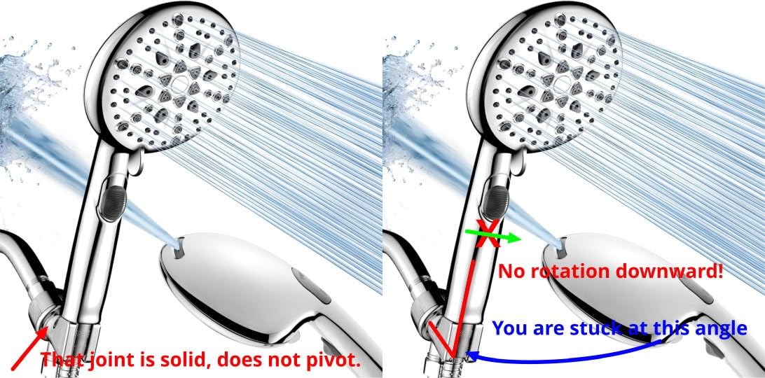 Cobbe 9 Spray Modes Handheld Shower Head, Water-Saving, Chrome customer photo 2