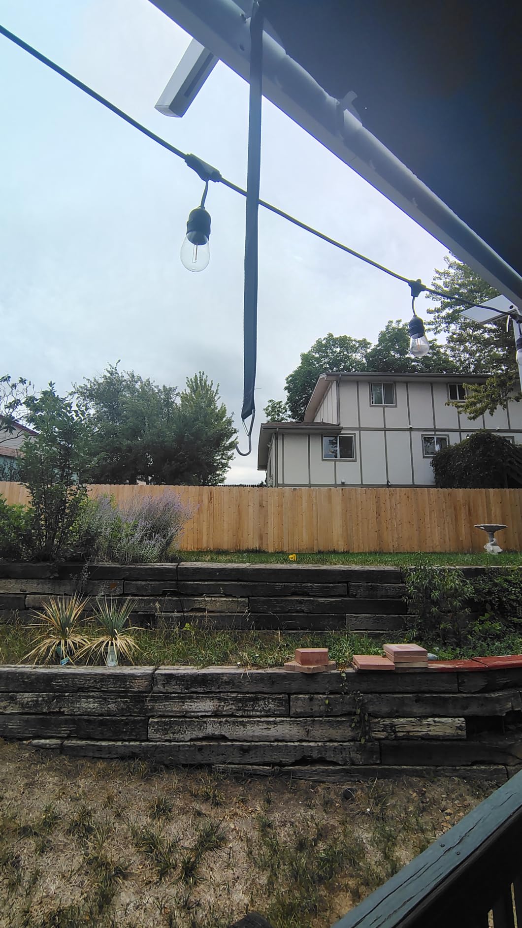 PURPLE LEAF Retractable Pergola 10' x 10' White Pergola, Extra Canopy, Navy customer photo 2