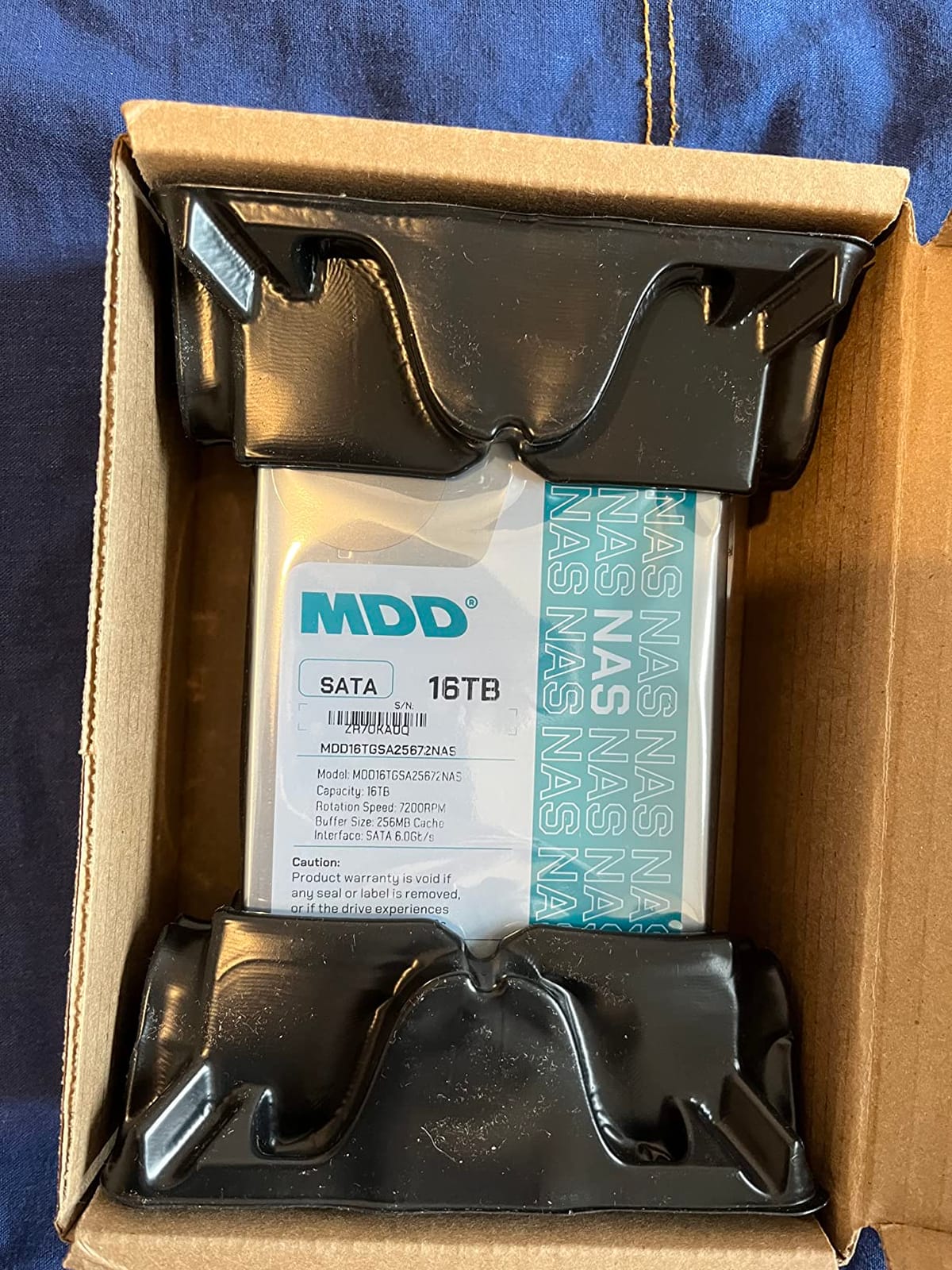 MDD (MD16TSATA25672NAS) 16TB 7200RPM 256MB Cache SATA 6.0Gb/s 3.5-inch NAS Hard Drive - 5 Years Warranty (Renewed) customer photo 1