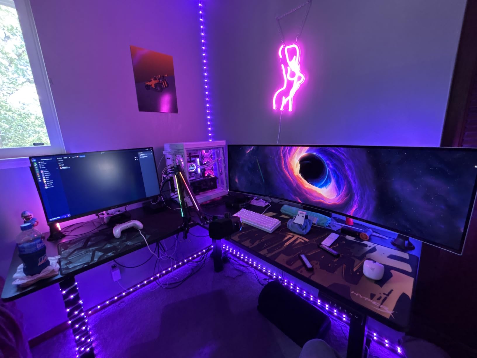 VIVO Dark Gray 63 x 55 in Corner Standing Desk, DESK-E3CTG customer photo 1