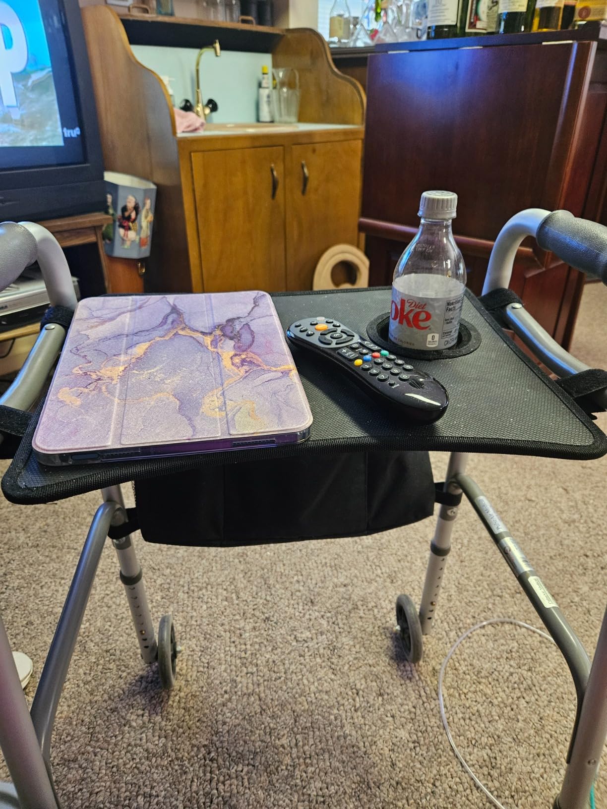 Vive Walker Tray for Folding Walker - (w/Cup Holder) - Adult Mobility customer photo 1