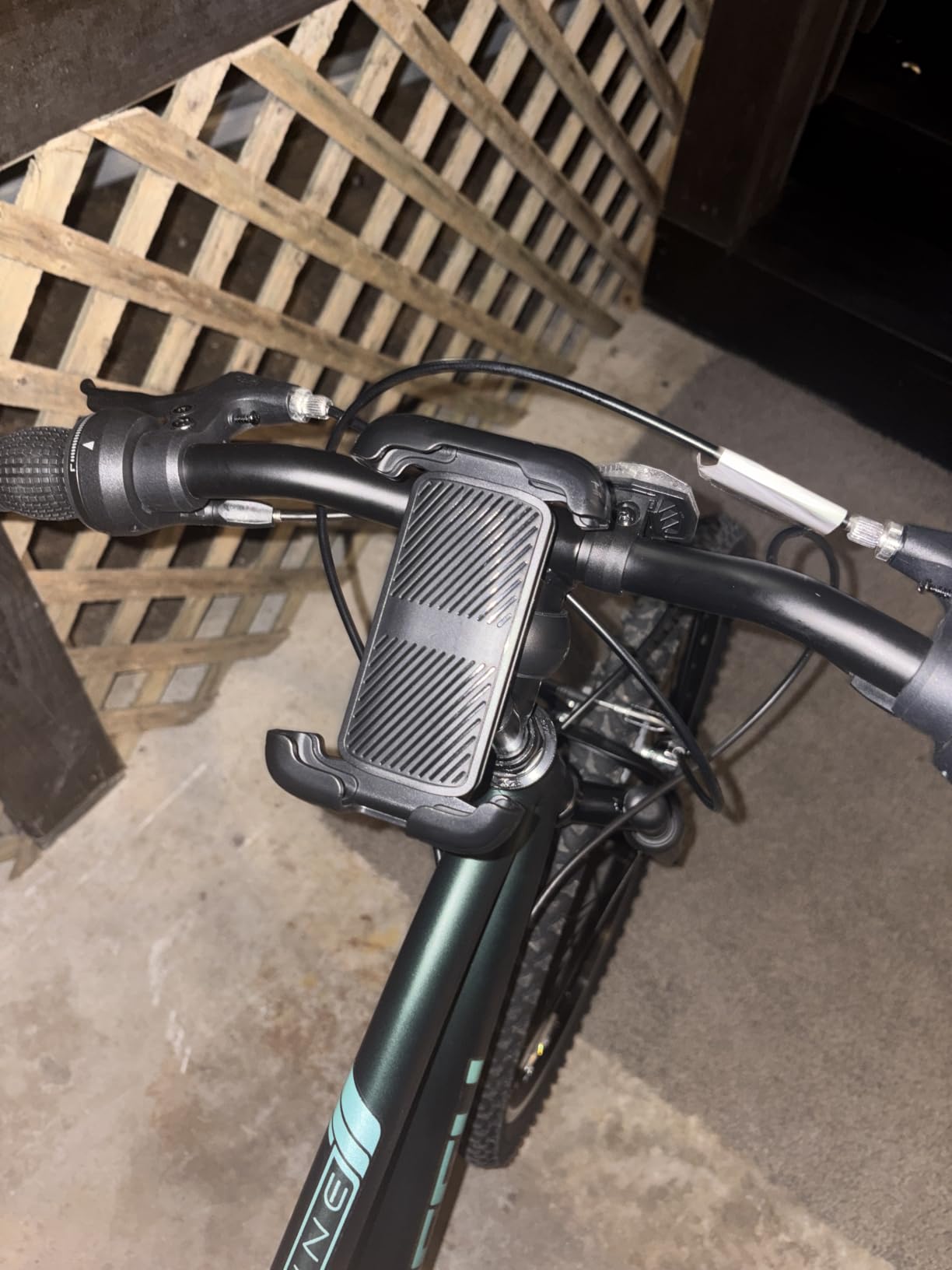 LISEN Bike Phone Holder, [Super Easy Install] Motorcycle Phone Mount Ebike Accessories Bicycle Handlebar Holder Mount Gifts for Adults Kids Men Mountain Mini Bike Scooter Gear Accessories, Black customer photo 1