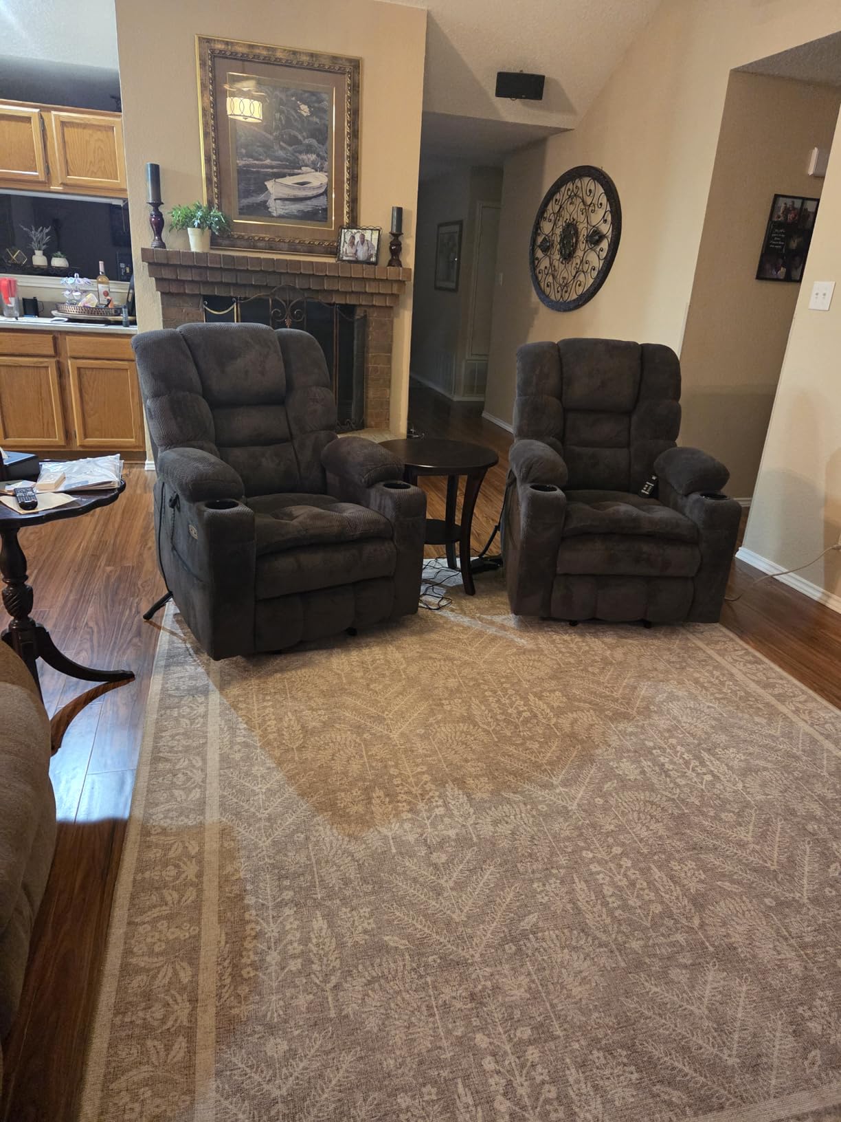 MCombo 3 Motor Power Lift Recliner, Heat and Massage, 7634, Large customer photo 2