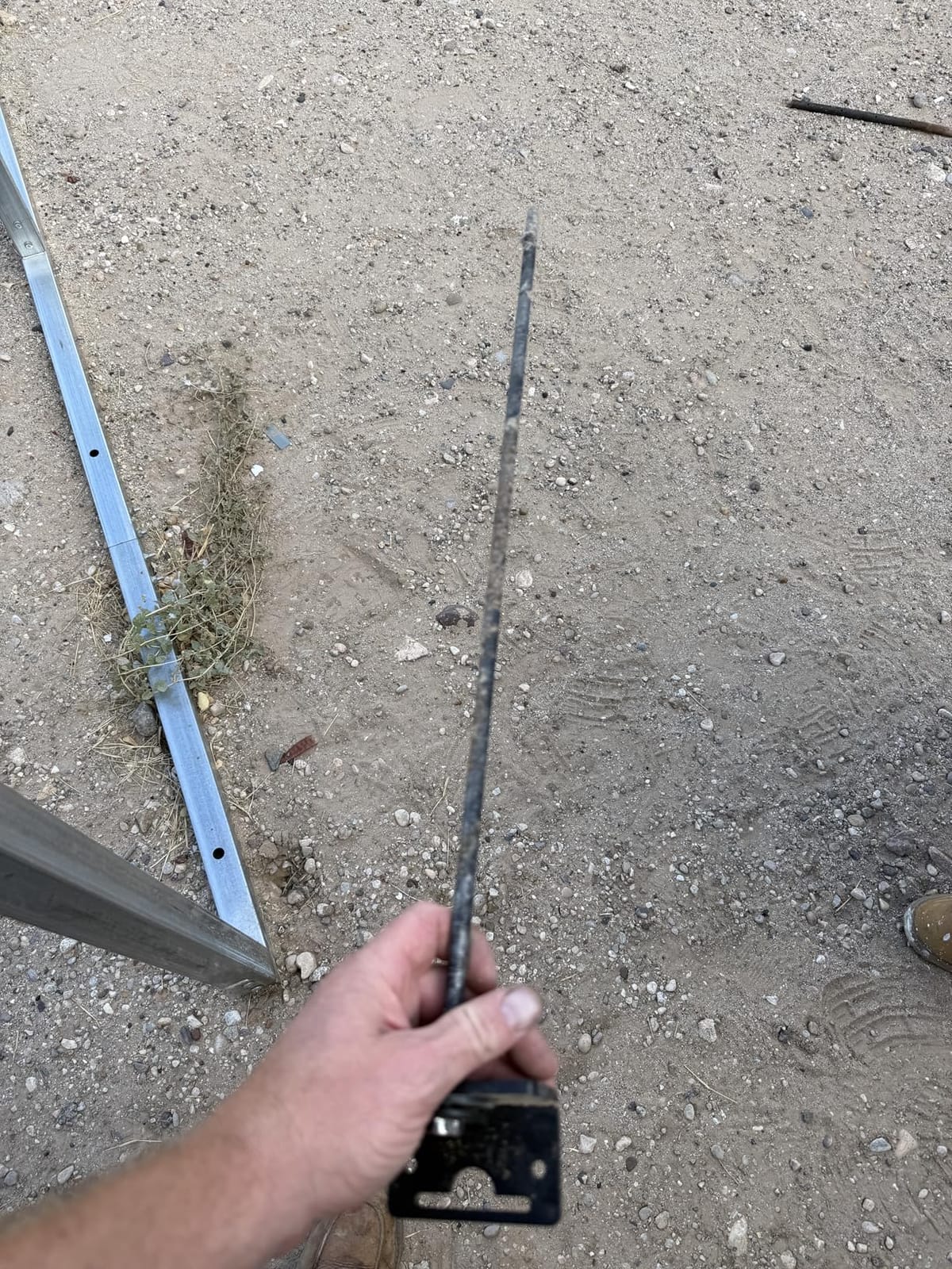 24” Mobile Home Anchors - Ground Anchor Screw in with Brackets and Adapter for Drill - Earth Anchors - Storage Shed and Swing Anchor Kits customer photo 1