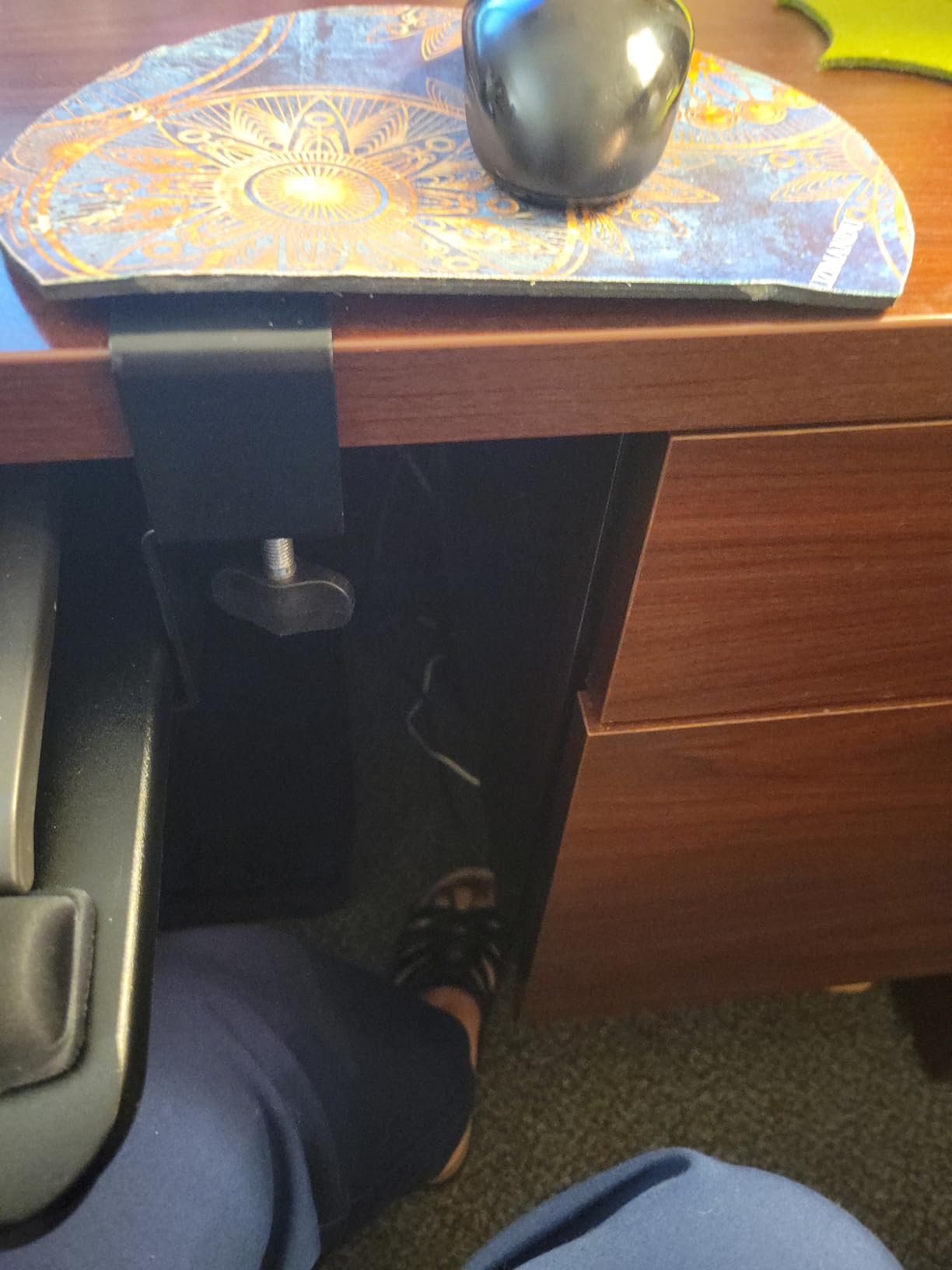 BONTEC Under Desk Keyboard Tray, Pull-Out Keyboard & Mouse Platform customer photo 1