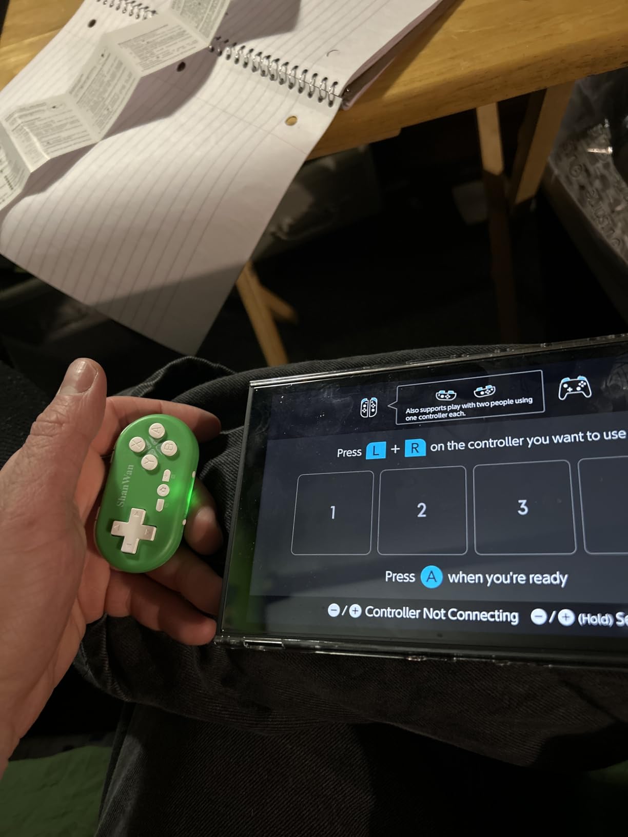 ShanWan Bluetooth Gamepad Keychain Sized Mini Controller for Switch 2, Windows, Android, iOS & PS4(Orange -yellow) customer photo 2