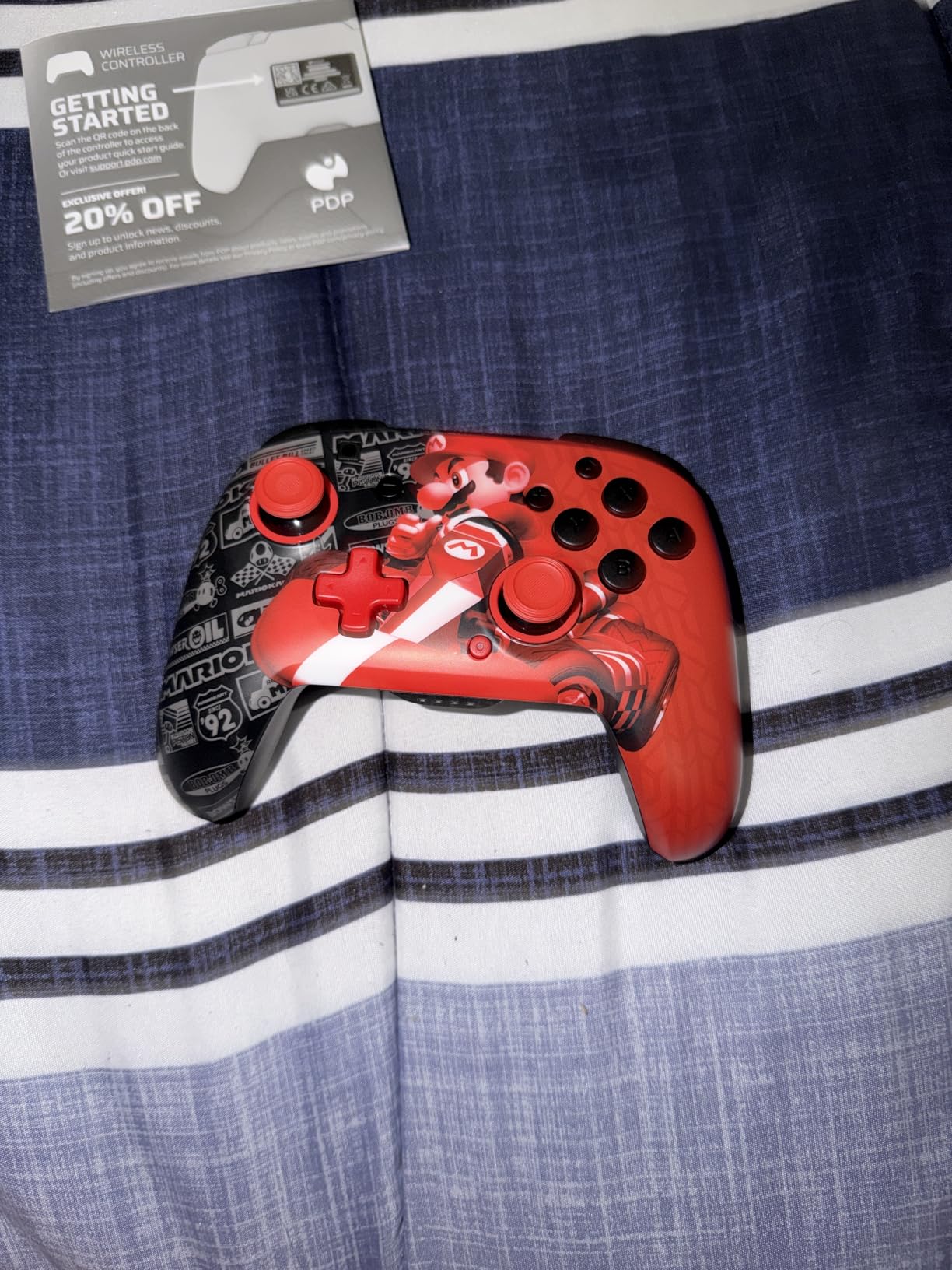 PDP REMATCH GLOW Wireless Nintendo Switch Pro Controller, Full Motion Controls – Licensed for Nintendo Switch. & Lite & OLED Model, Rechargeable Battery Power, Glow in the Dark: Blackout Bowser customer photo 1
