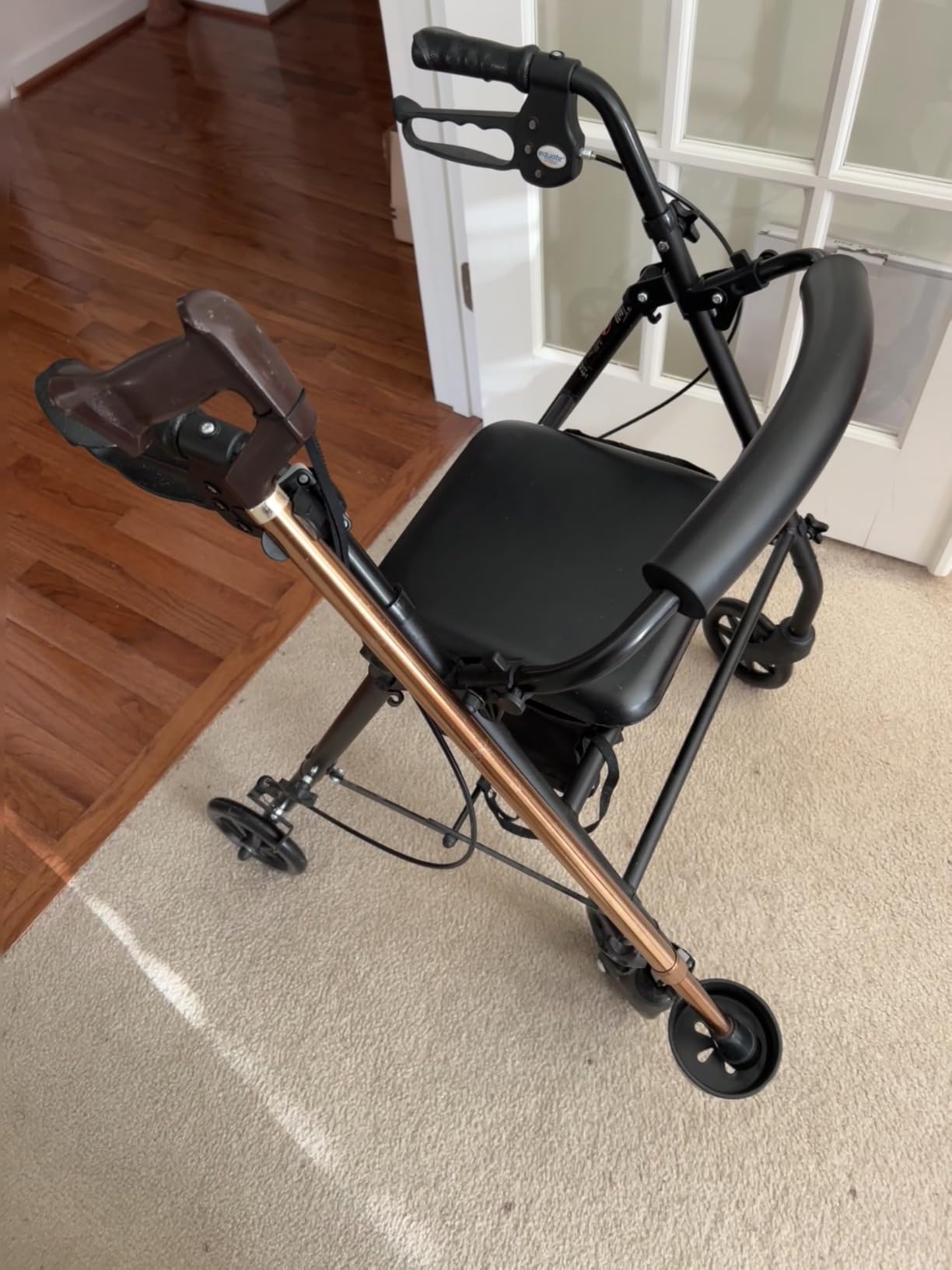 KMINA Cane Holder for Rollator, Walker and Wheelchair, Universal Clip customer photo 1