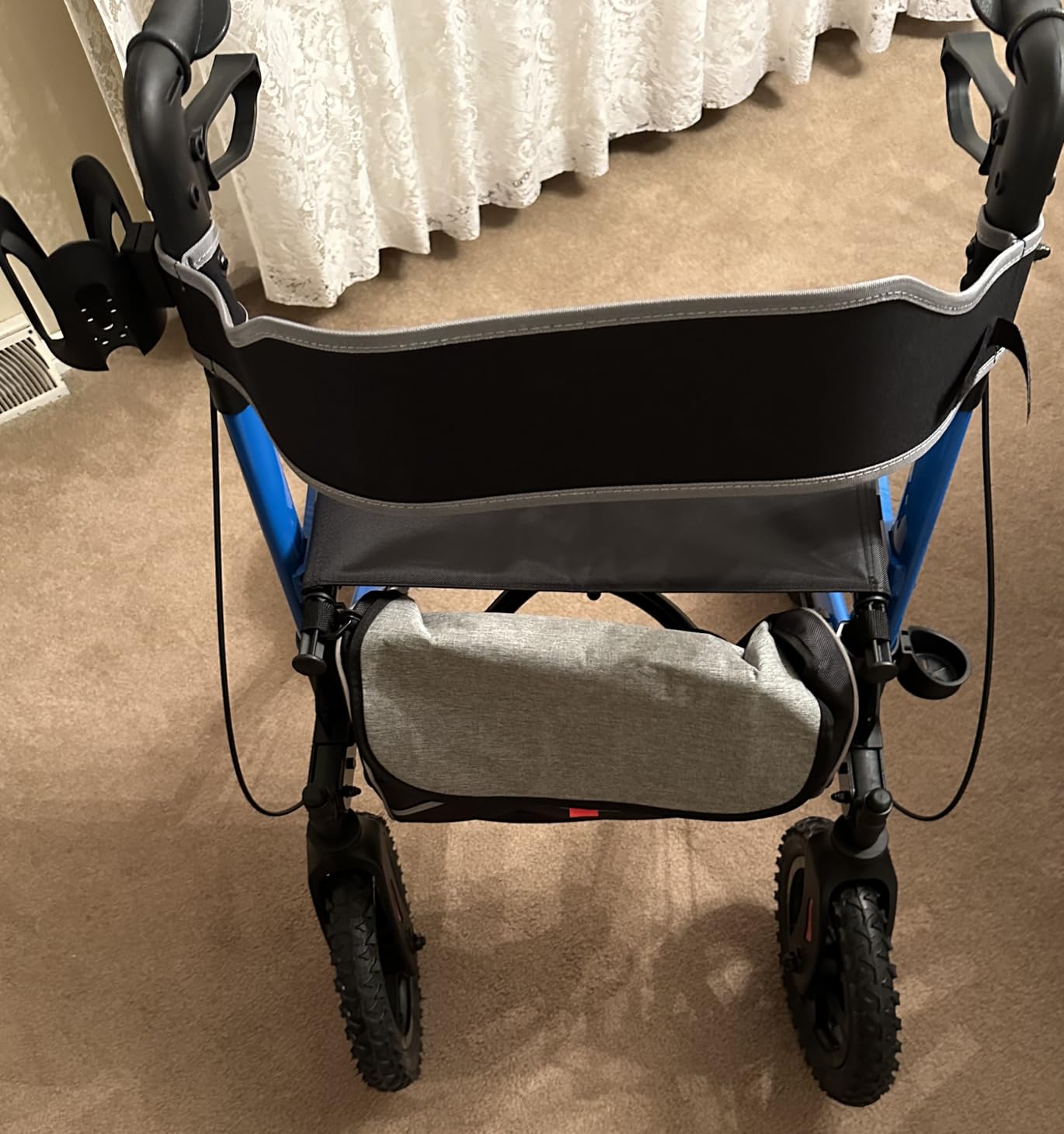 Vive All-Terrain Rollator Walker with 12” Pneumatic Wheels - Padded Seat customer photo 1
