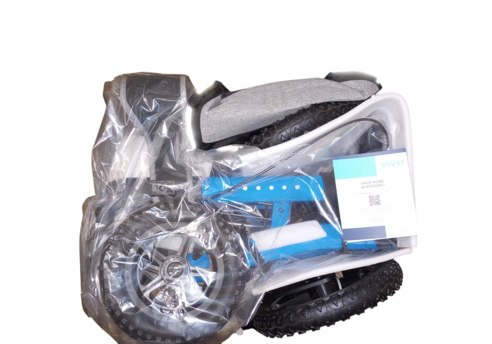 Vive All-Terrain Rollator Walker with 12” Pneumatic Wheels - Padded Seat customer photo 2