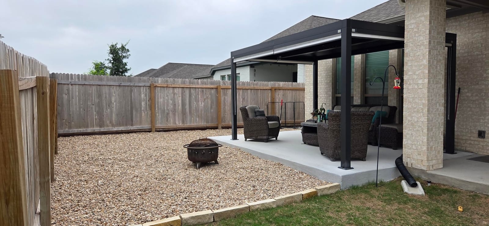 PURPLE LEAF Louvered Pergola 10' x 16' 94AS with Adjustable Louvers Gray customer photo 2