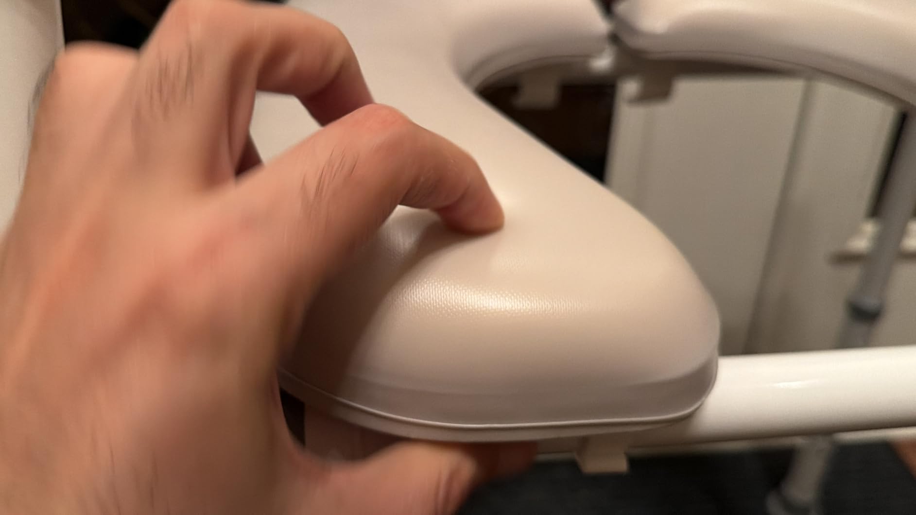 Raised Toilet Seat with Handles, Width & Height Adjustable customer photo 1
