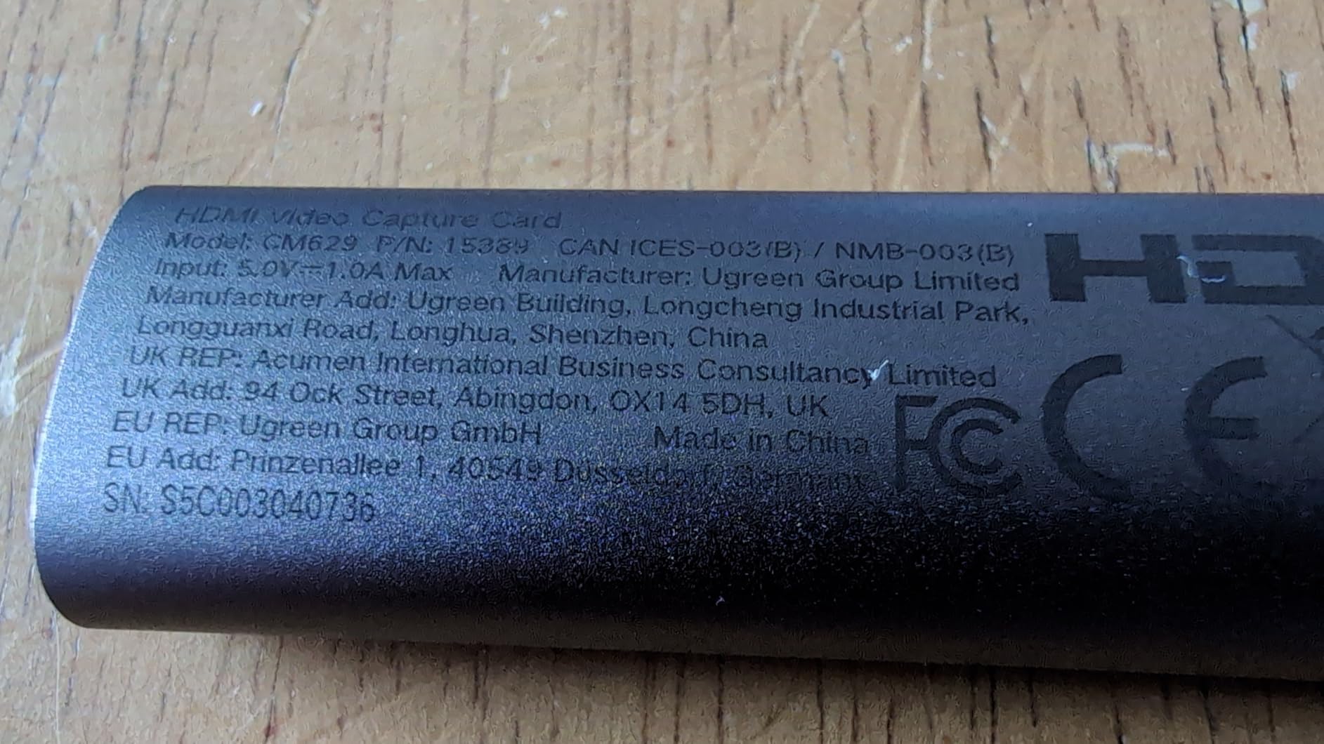 UGREEN 2K@30Hz 1080P 60FPS Video Capture Card 4K Input HDMI to USB 3.0 customer photo 1